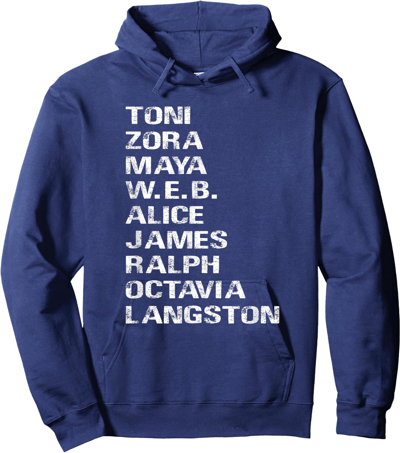 Famous Black Authors of the 20th Century Hoodie - Hoodie | Navy