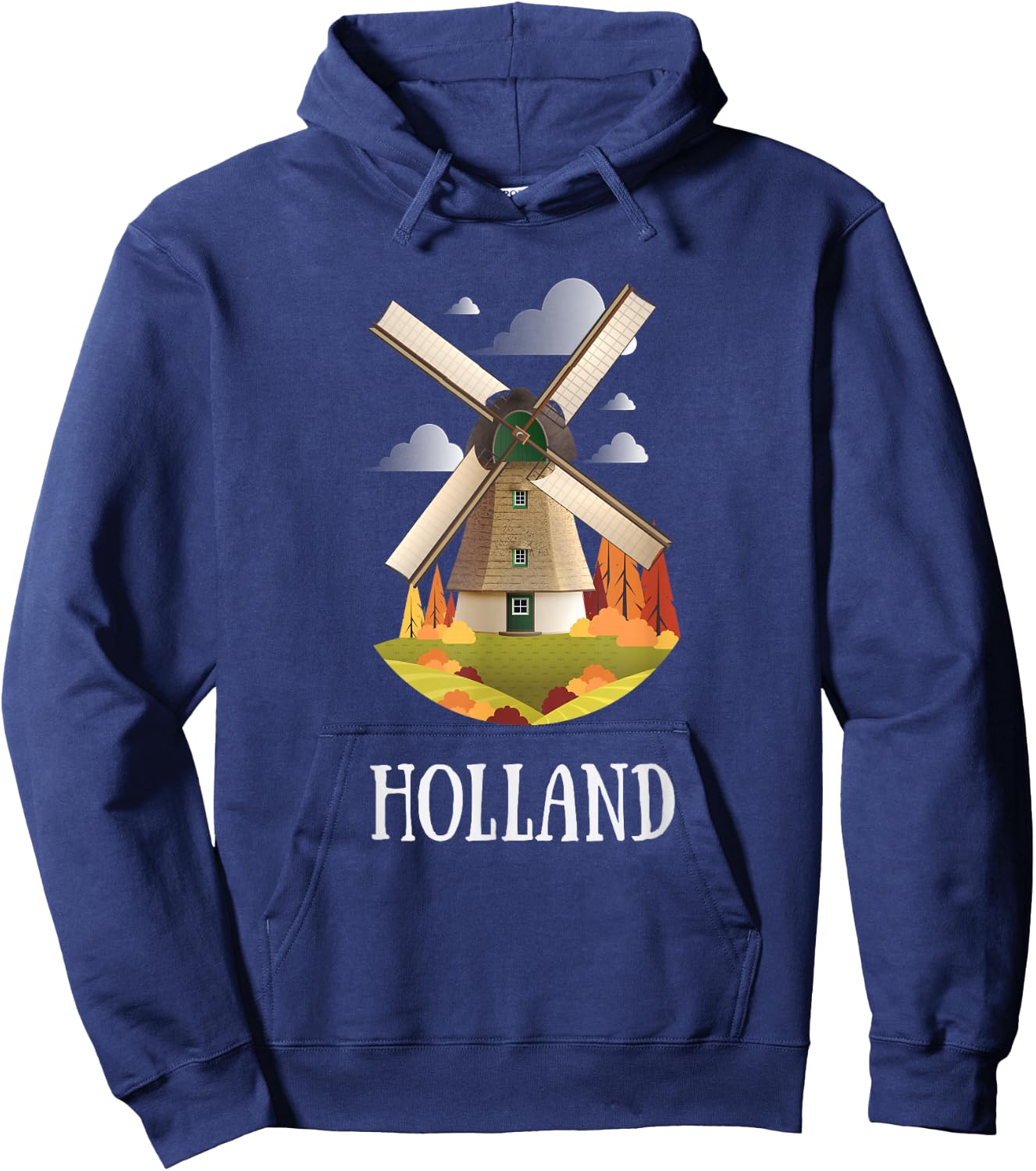 Windmill Shirt | Dutch Holiday in Holland Hoodie - Hoodie | Navy