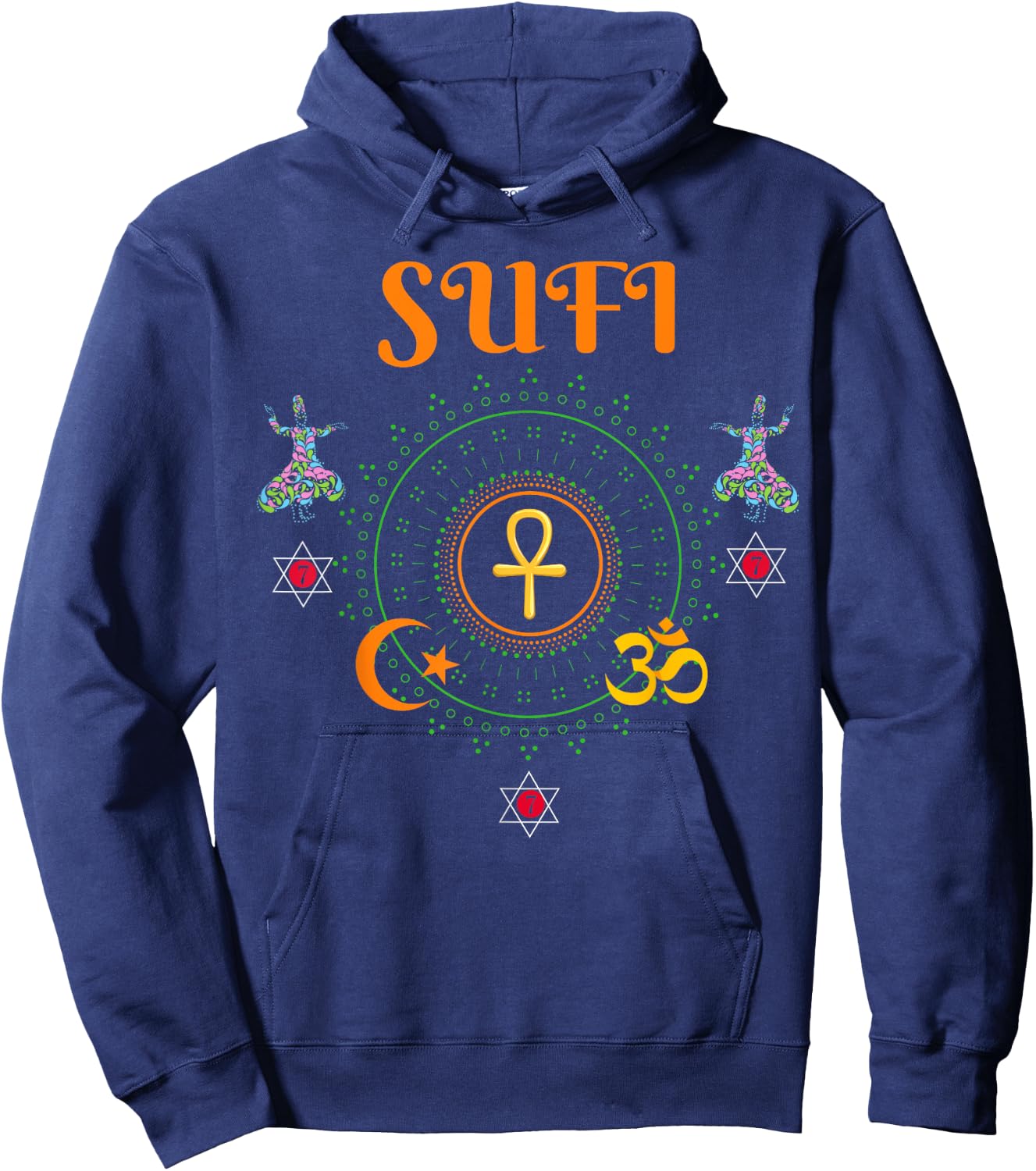 Sufi - Senegal Master, Moorish American Gift Hoodie - Hoodie | Navy
