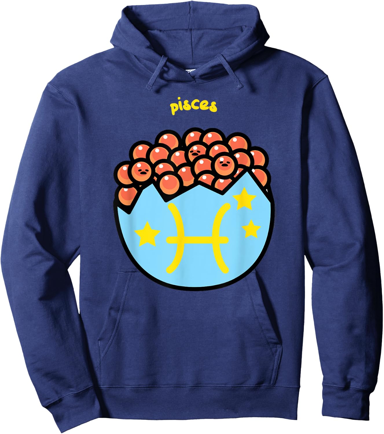 Gudetama Zodiac Pisces Shirt Hoodie - Hoodie | Navy