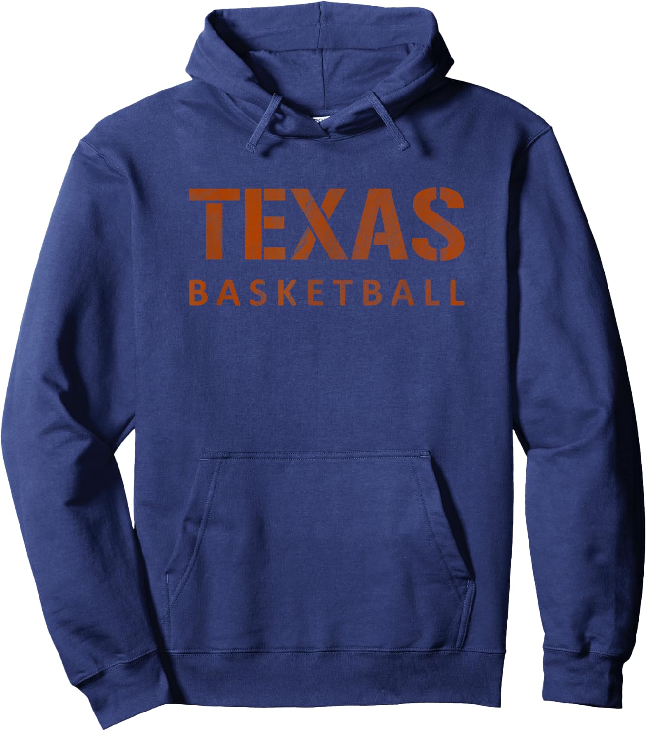 Texas Basketball Vintage Distressed Hoodie - Hoodie | Navy