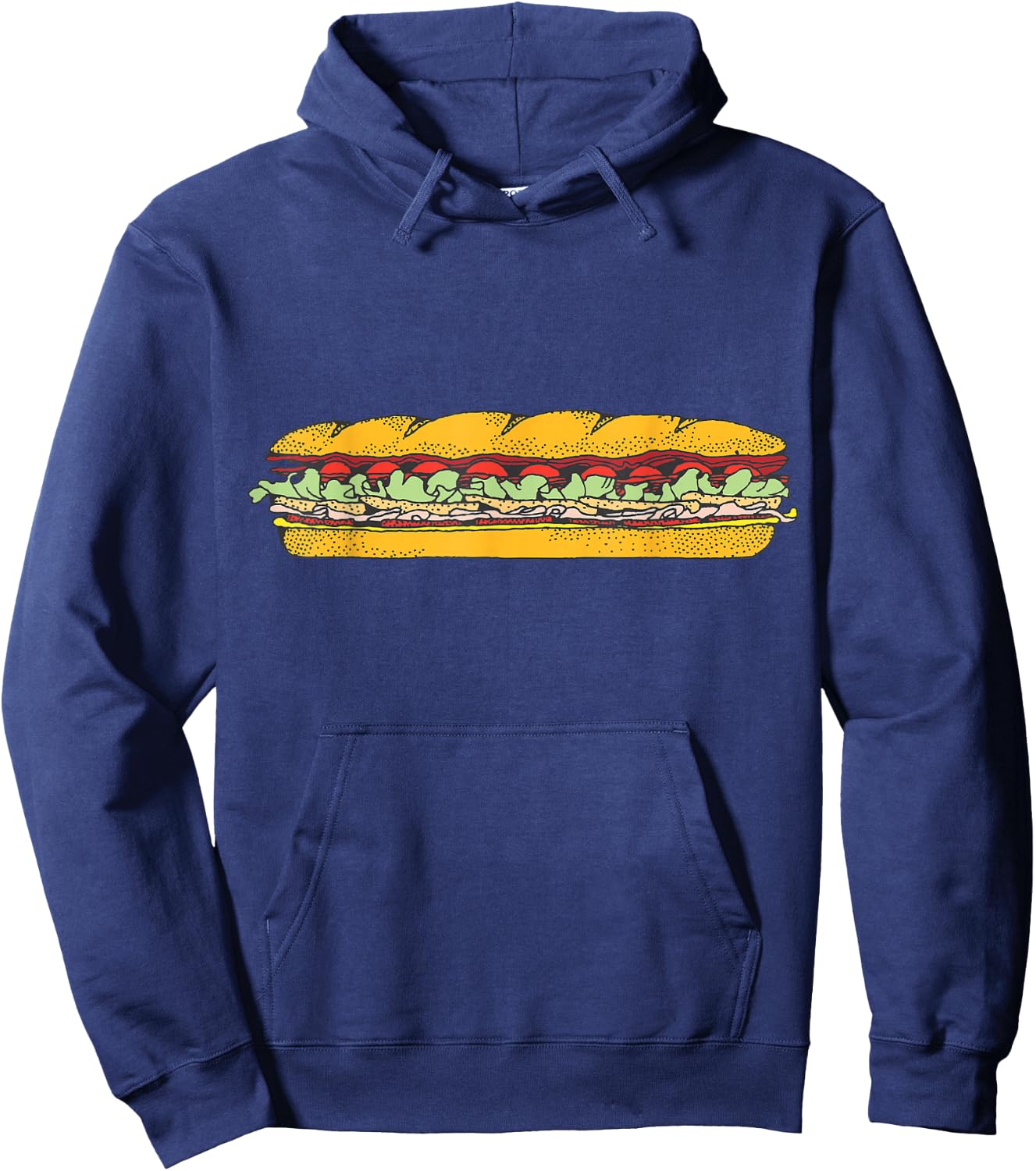 Big Party Sub Sandwich Hoodie - Hoodie | Navy