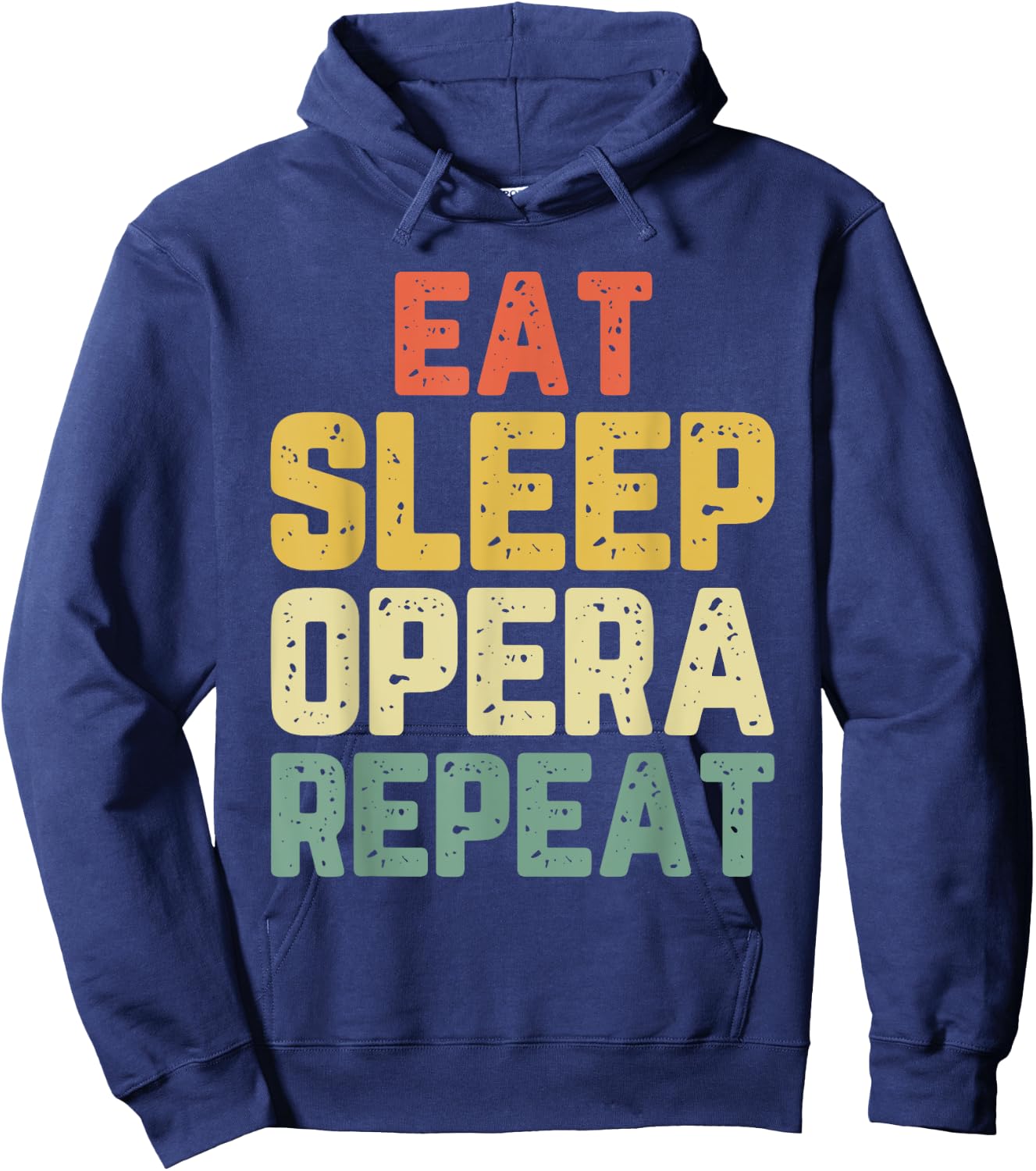 Eat Sleep Opera Repeat Singer Lover Vintage Hoodie - Hoodie | Navy