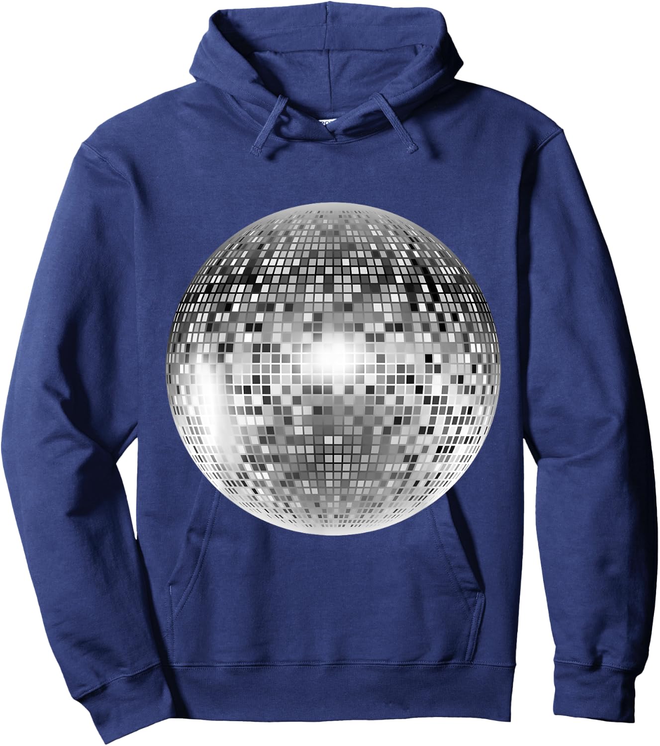 Vintage Retro Disco Ball Retro 1980s DJ Hoodie - Hoodie | Navy