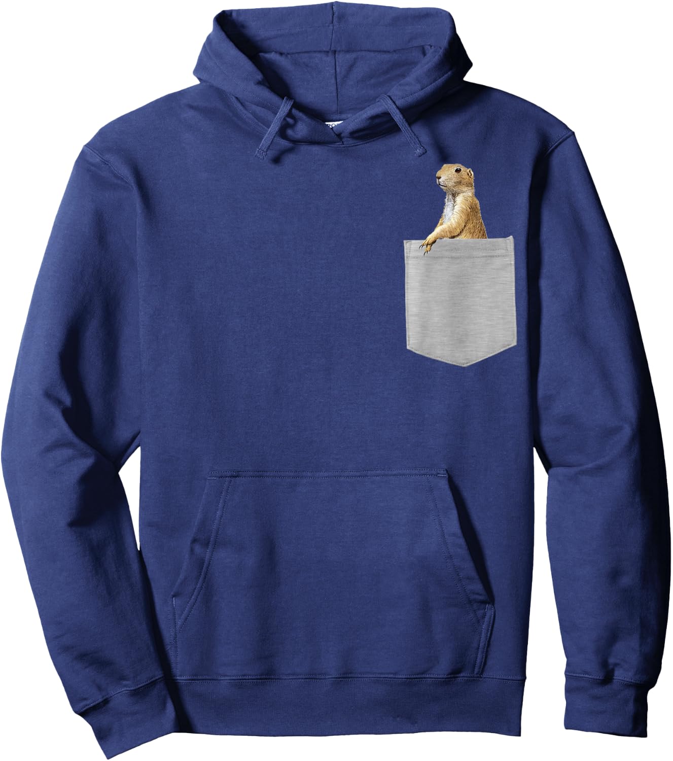 Animal in Your Pocket white Prairie Dog Hoodie - Hoodie | Navy