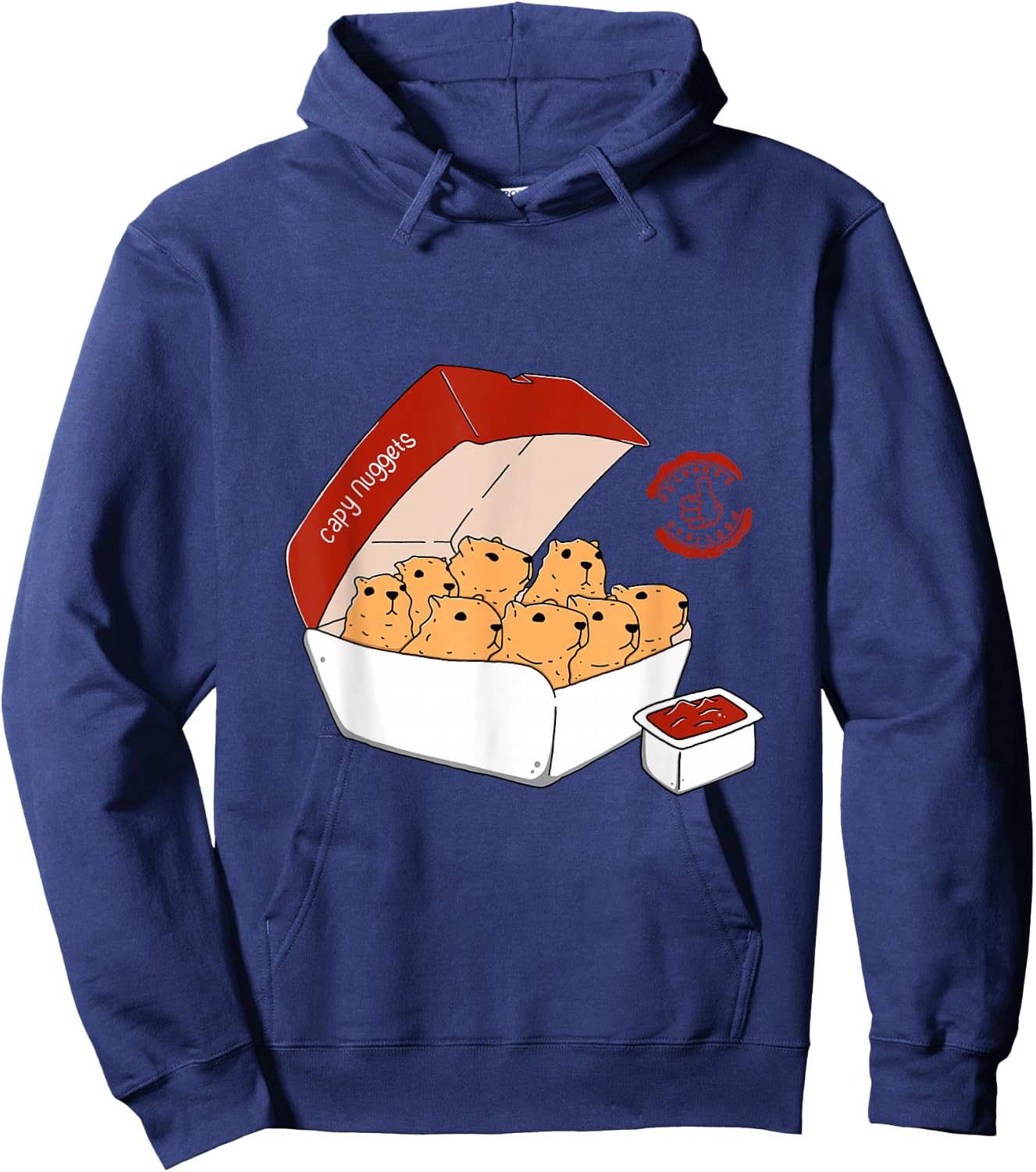 Capy Nuggets, Capybara Hoodie - Hoodie | Navy