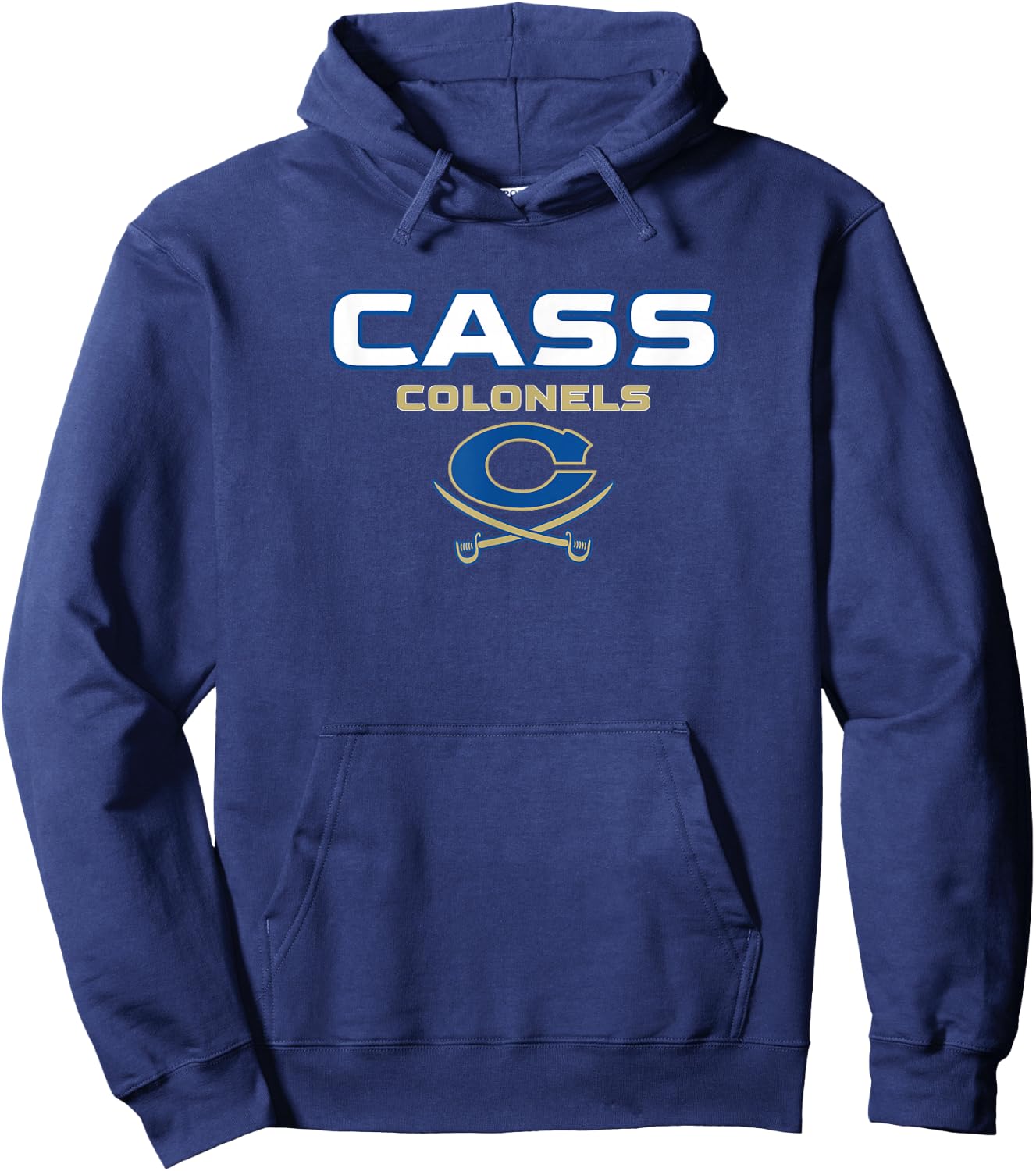 Cass High School Colonels Stacked Hoodie - Hoodie | Navy