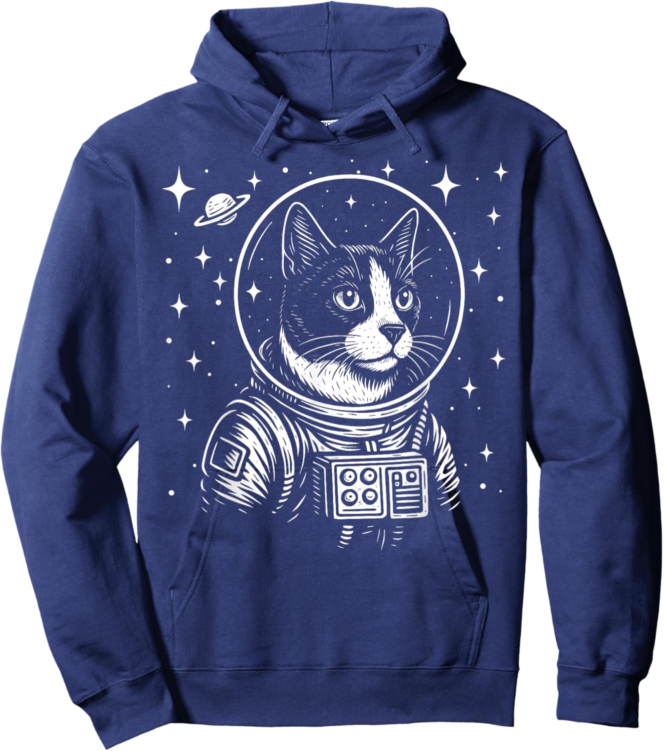 Astronaut Tuxedo Cat Space Galaxy Cat Lovers Hoodie - Hoodie | Navy