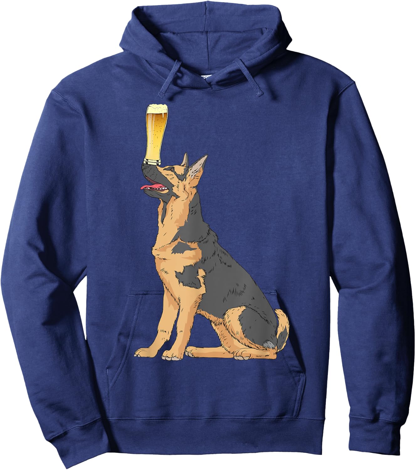 German Shepherd Vintage Dogs Shirt Craft Beer Hoodie - Hoodie | Navy