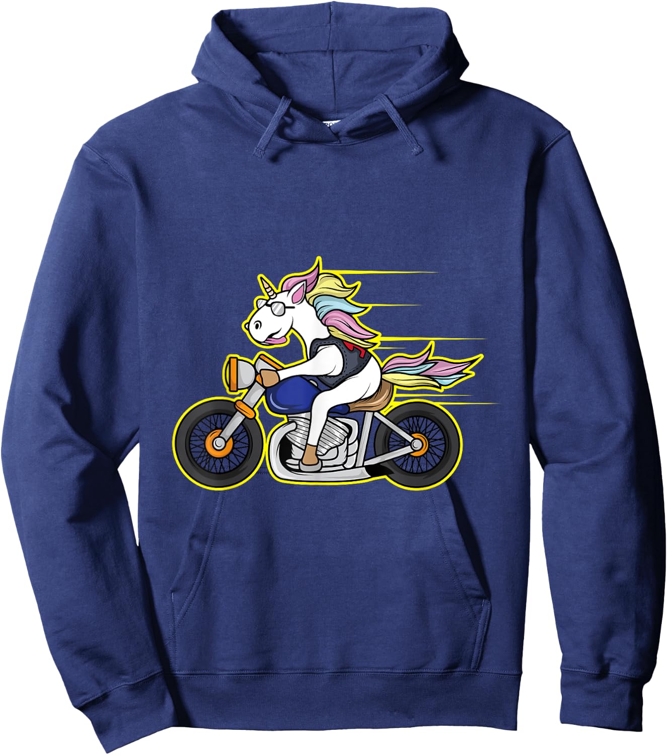 Unicorn Biker Gang Rider Motorcycle Club Shirt Hoodie - Hoodie | Navy
