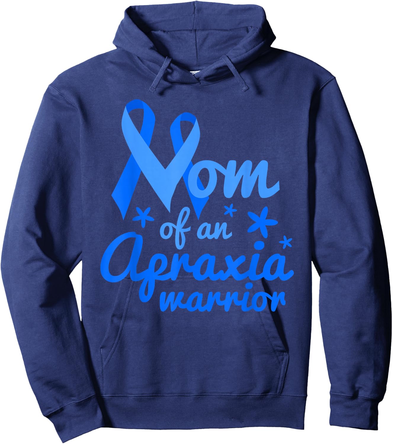 Apraxia Warrior Mama Closed Head Injury Hoodie - Hoodie | Navy