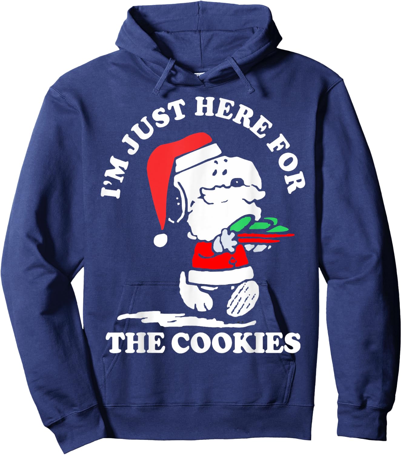 Im Just Here For The Cookies Christmas Hoodie - Hoodie | Navy