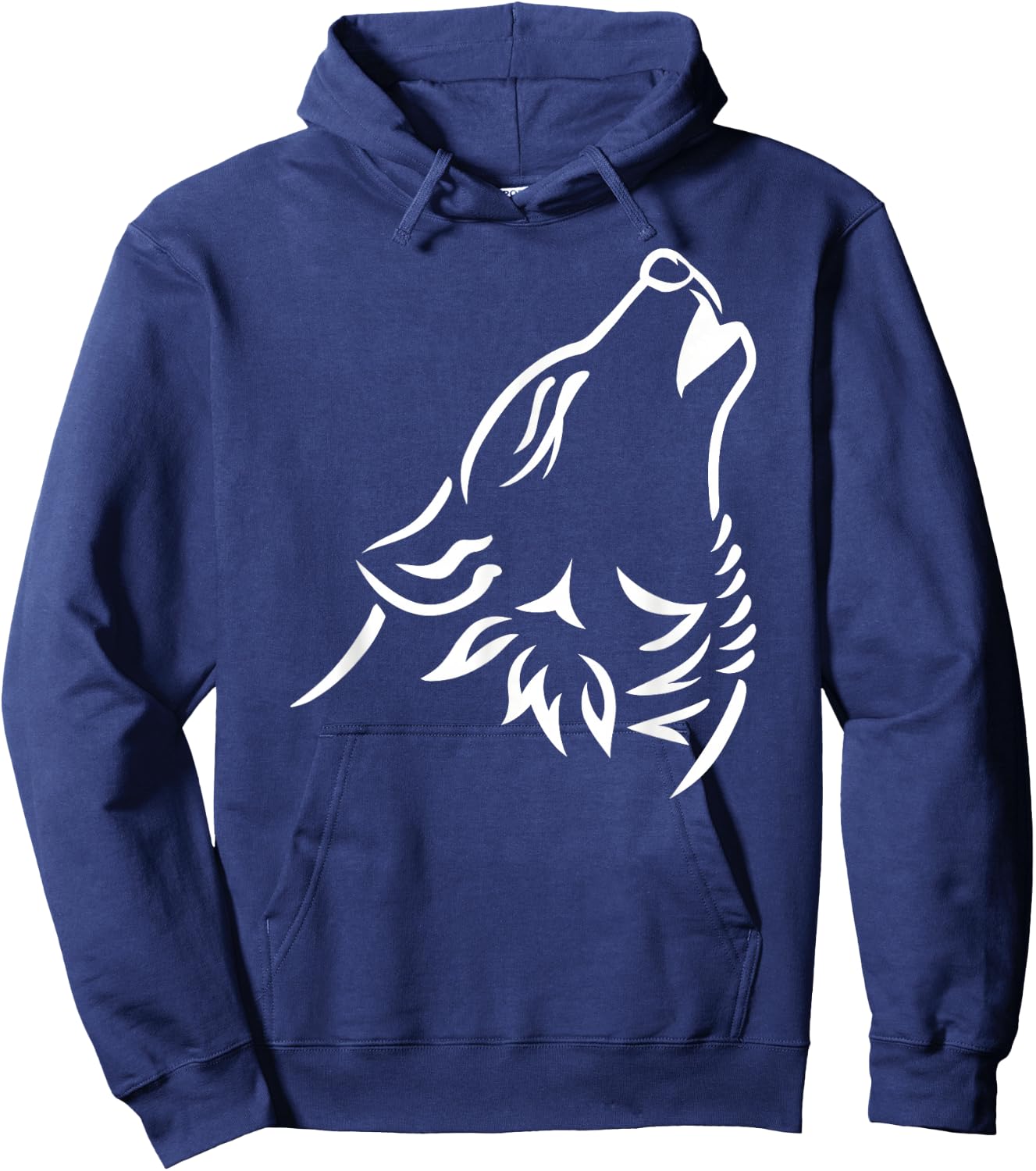Howling Wolf Hoodie - Hoodie | Navy