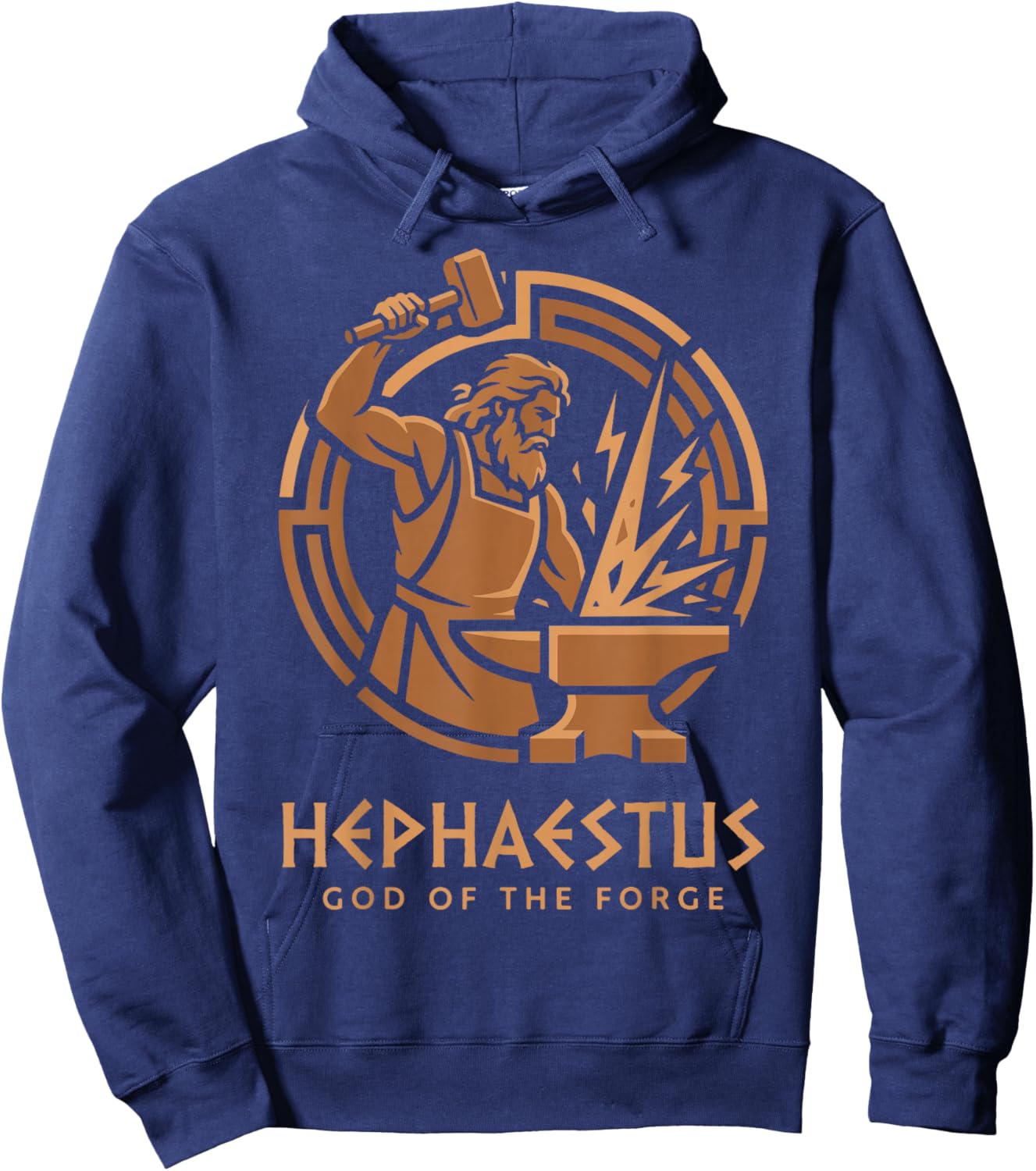 Hephaestus God of The Forge Hoodie - Hoodie | Navy