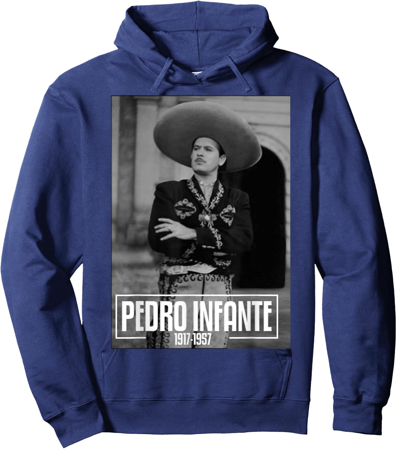 Pedro Infante Poster Shirt Hoodie - Hoodie | Navy