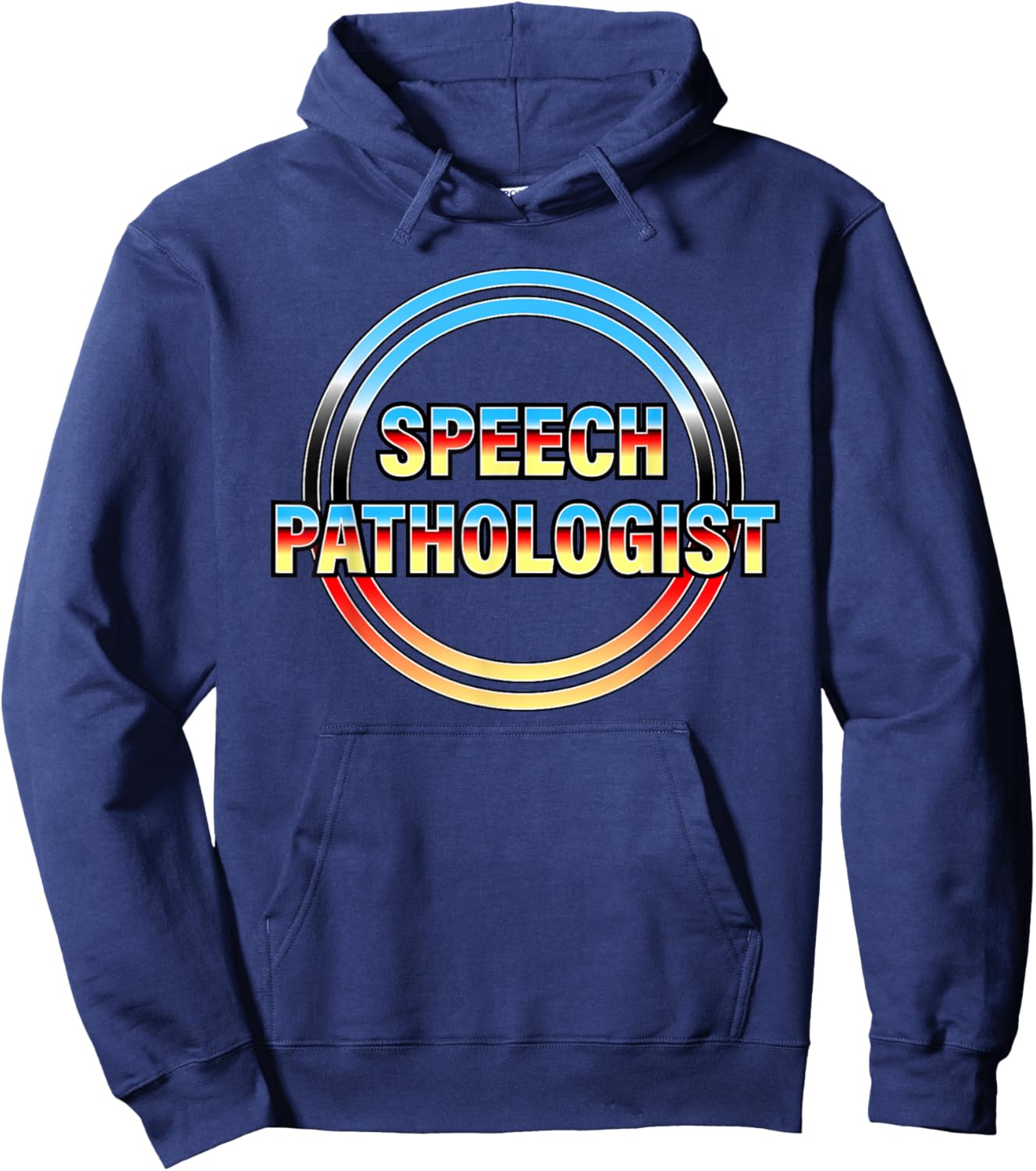 Speech Pathologist Retro Style Hoodie - Hoodie | Navy
