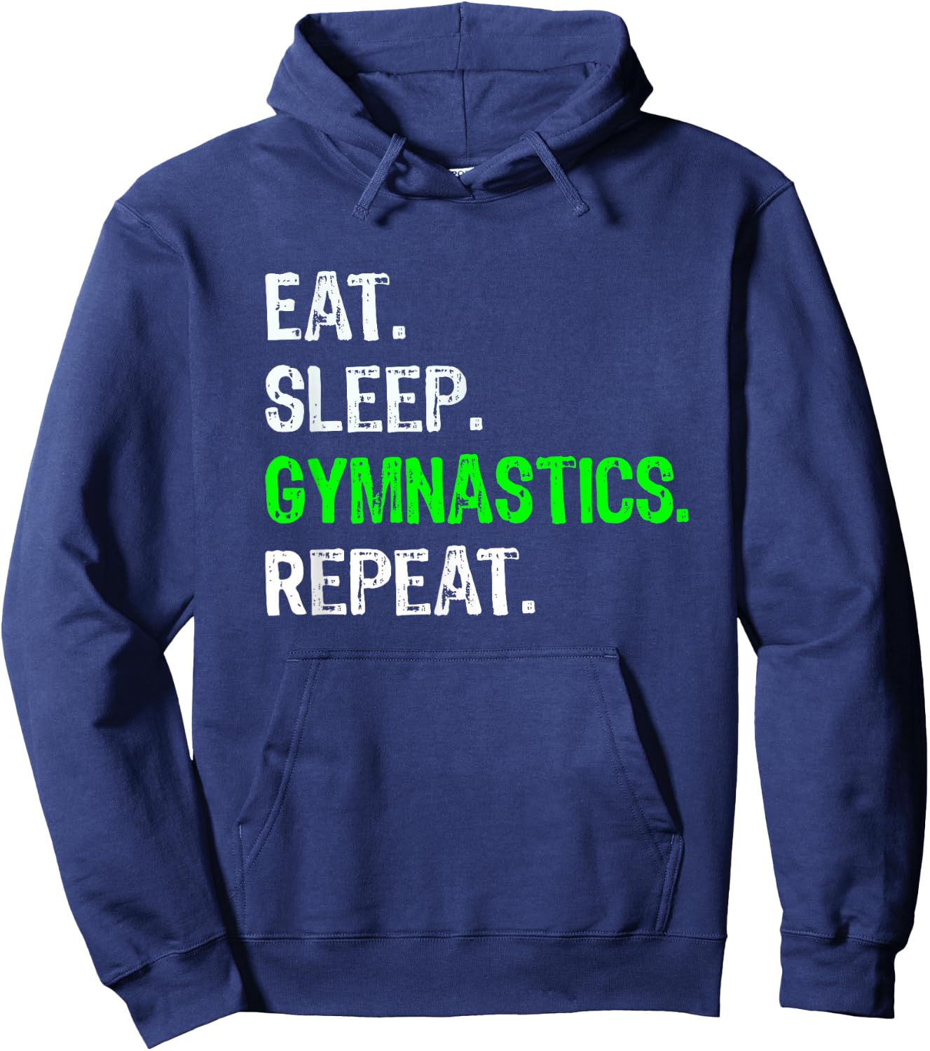 Top Funny Boys Eat Sleep Gymnastics Repeat Gift Hoodie - Hoodie | Navy