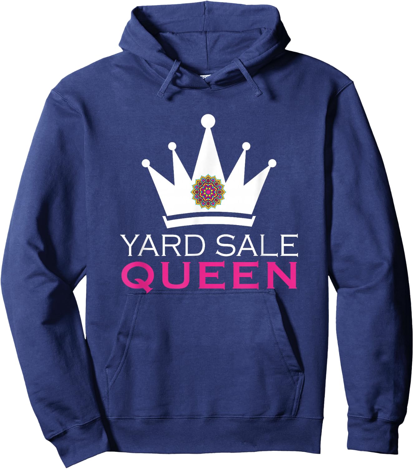 Yard Sale Queen Funny Shopper Addict Hoodie - Hoodie | Navy