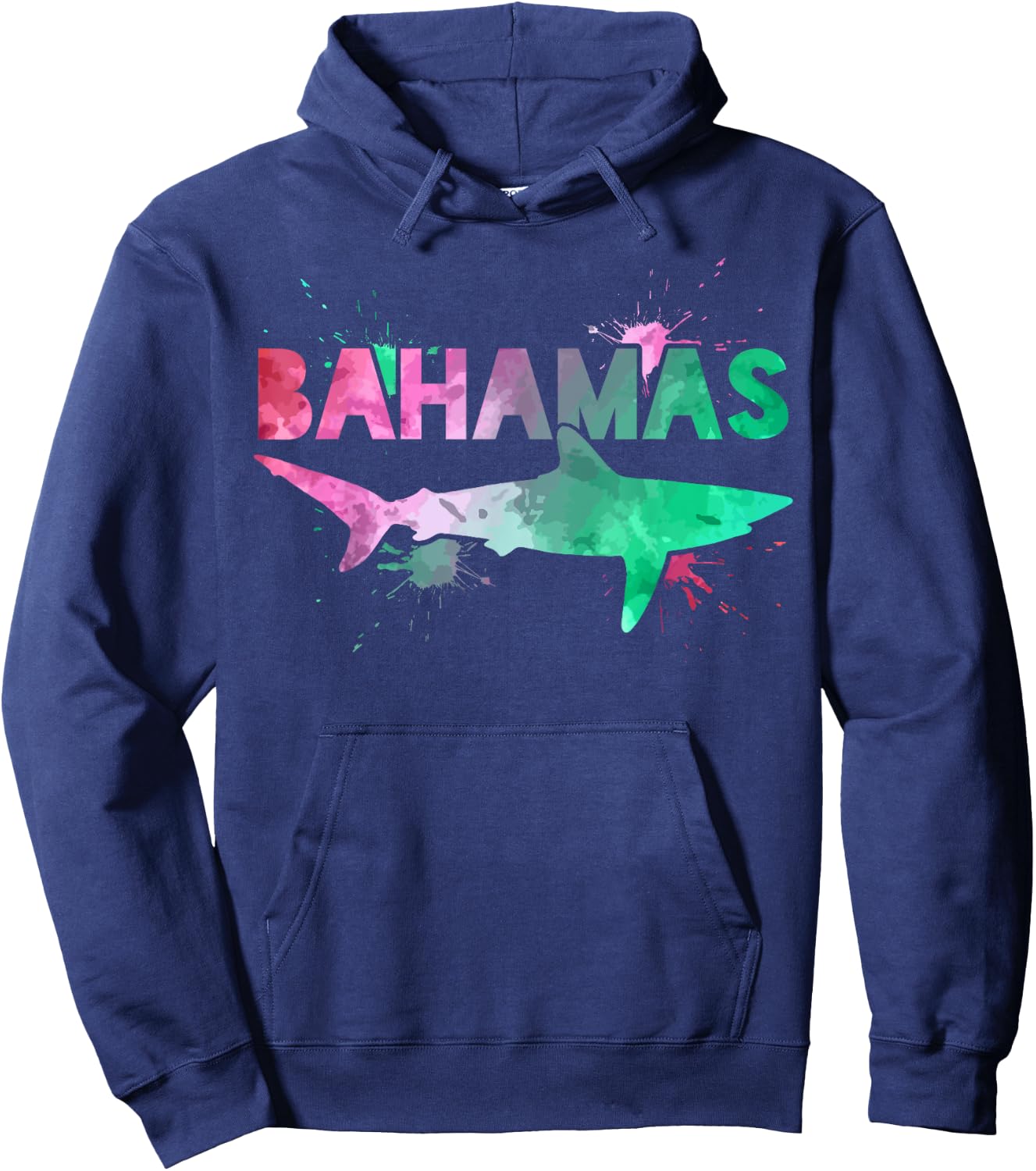 Bahamas Shark Diving Surfer Souvenir Gift Hoodie - Hoodie | Navy
