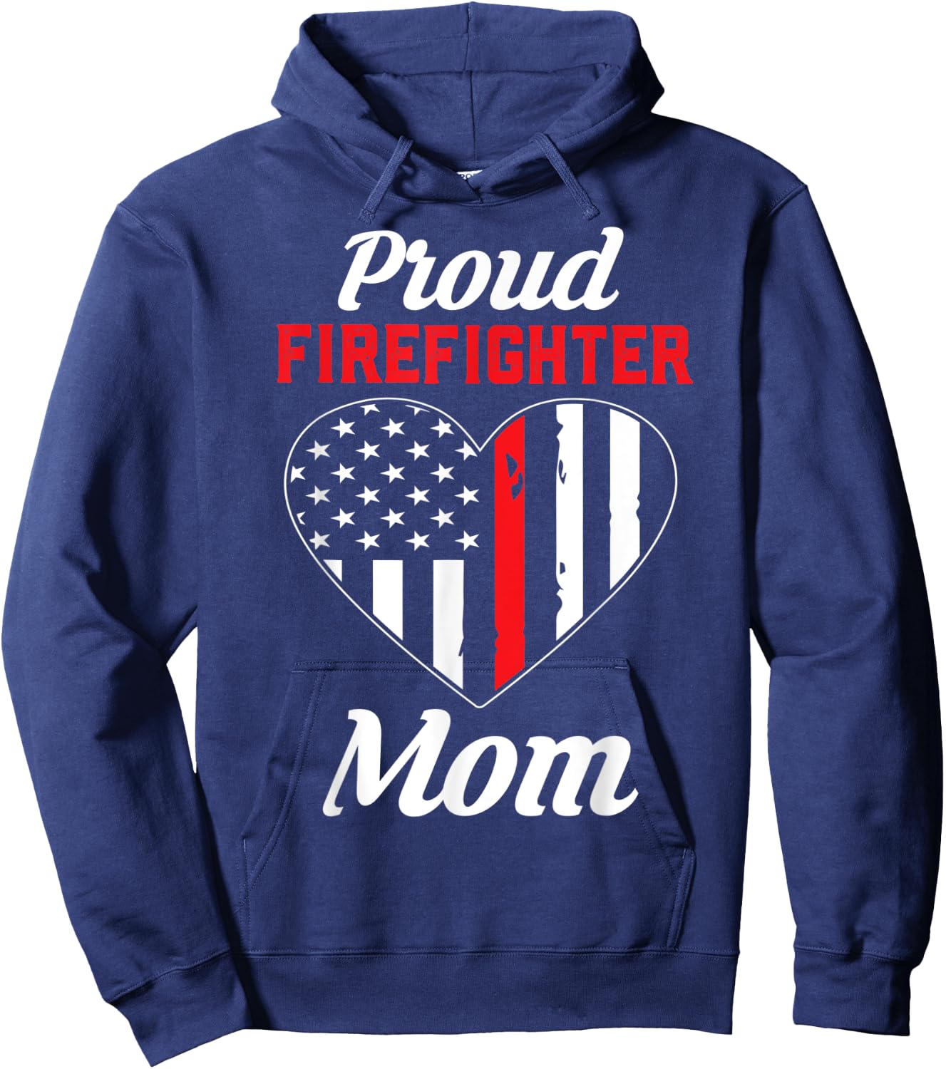 Firefighter Mom Shirt | Mothers Day Gift Hoodie - Hoodie | Navy