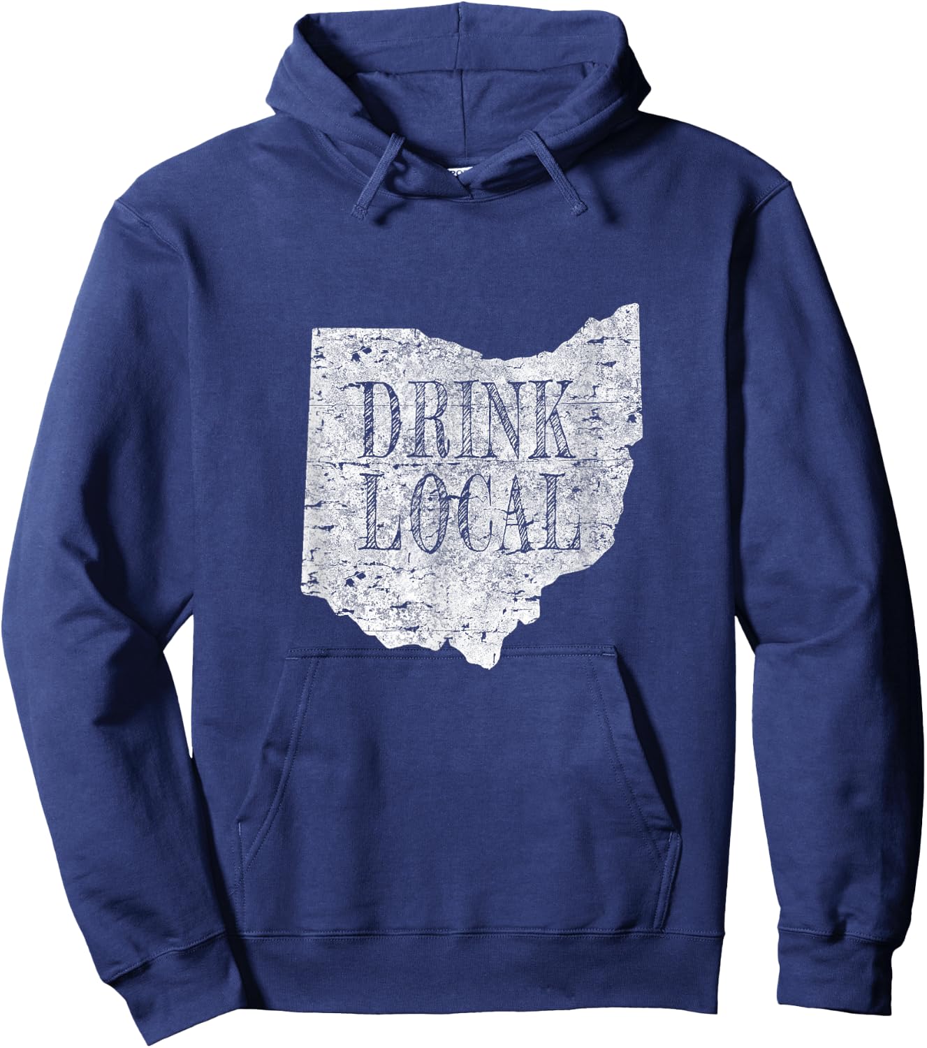 Vintage Drink local craft beer Ohio Hoodie - Hoodie | Navy