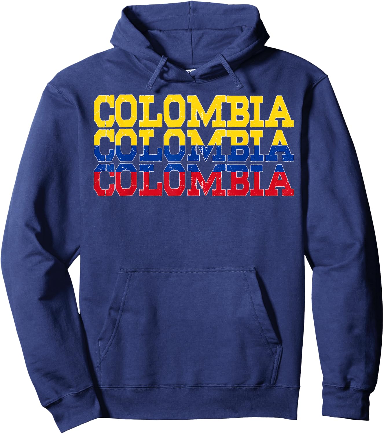COLOMBIA | Colombian Flag Sports Lovers Hoodie - Hoodie | Navy
