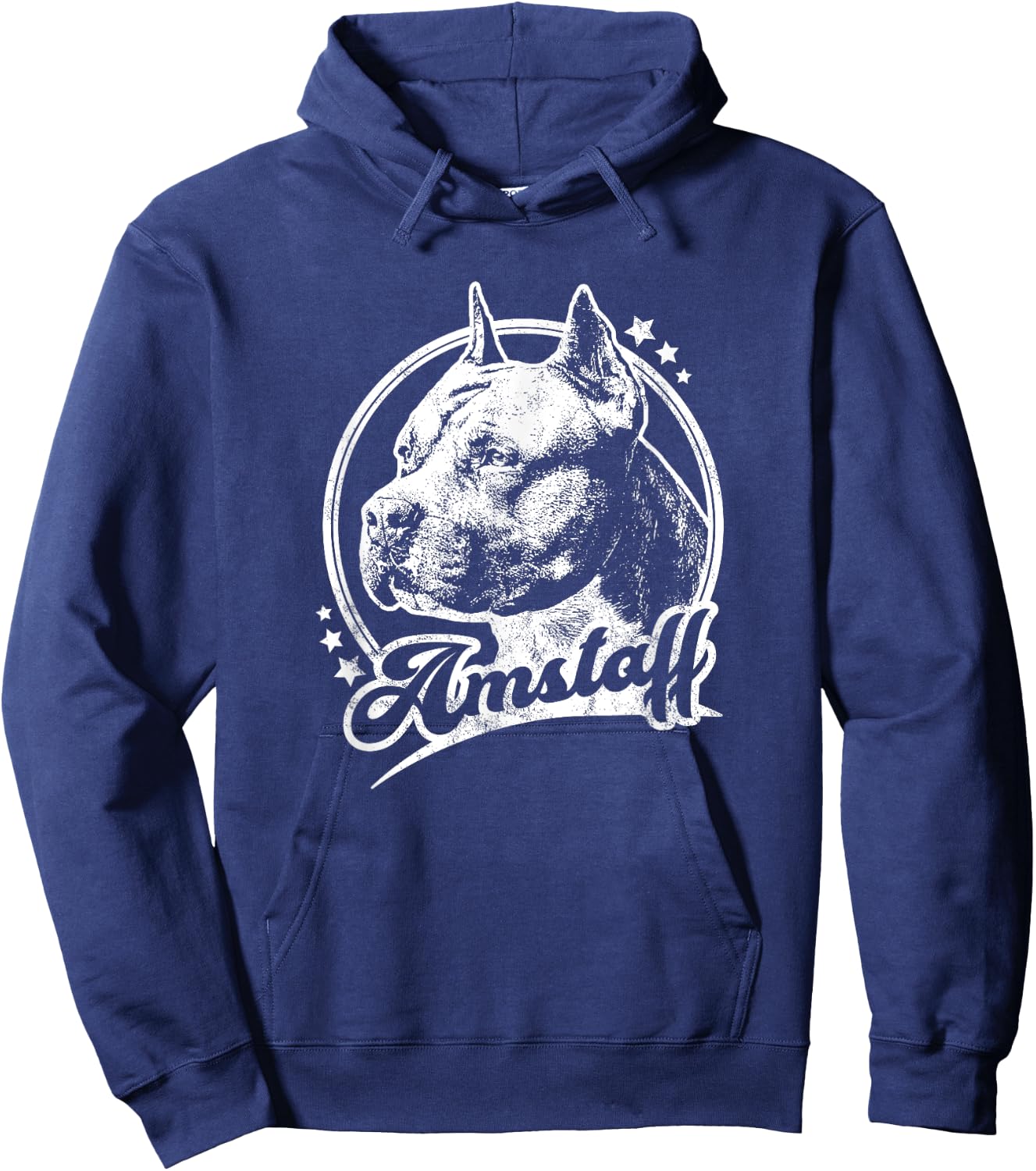 Amstaff Dog Retro Style Hoodie - Hoodie | Navy