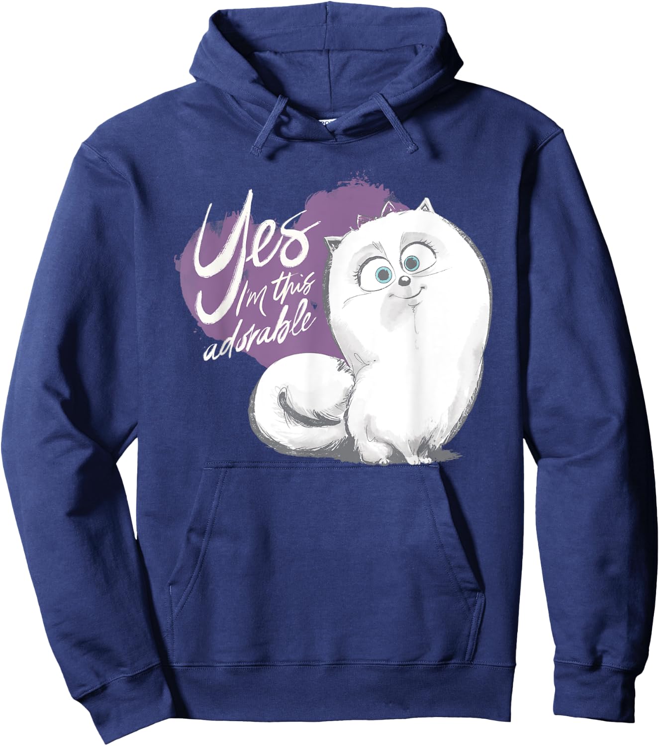 Pets 2 Gidget I'm Adorable Hoodie - Hoodie | Navy