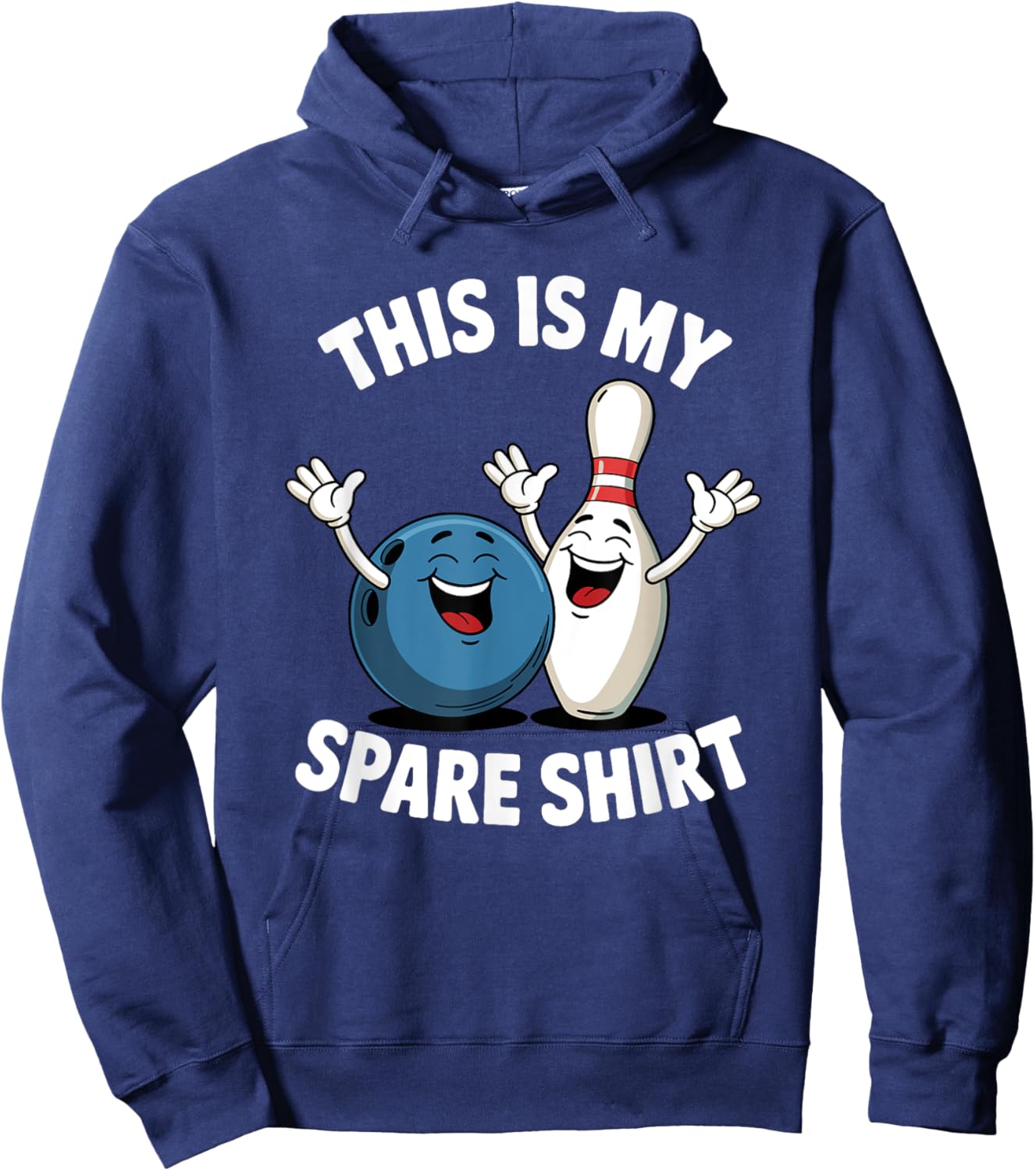This Is My Spare Shirt Funny Bowling Hoodie - Hoodie | Navy