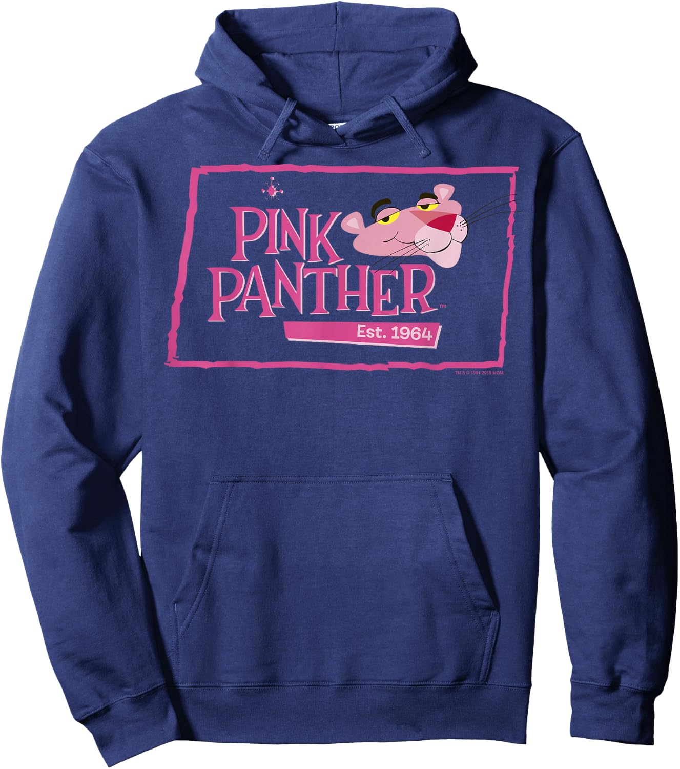 Pink Panther Boxed Portrait Logo Small Hoodie - Hoodie | Navy