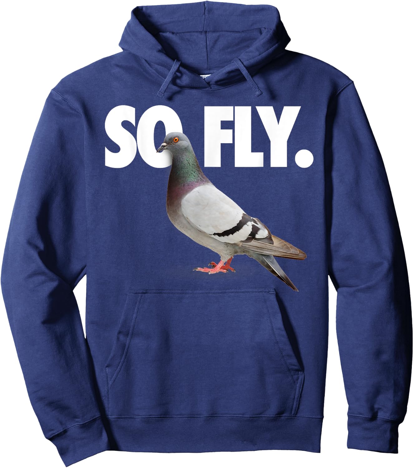 So Fly Pigeon Shirt Hoodie - Hoodie | Navy