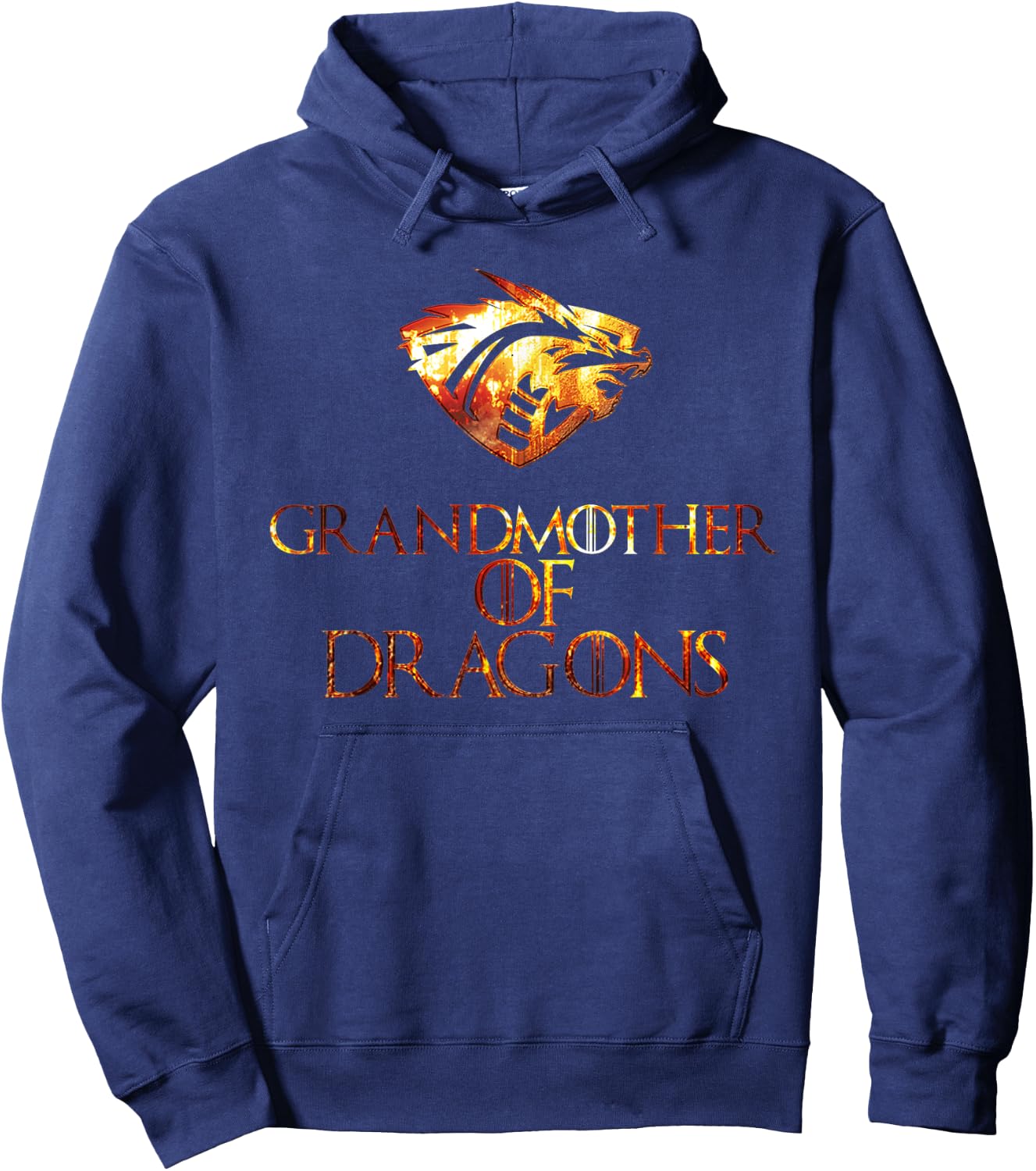 Grandmother Of Dragons Cool Vintage Style Gift Hoodie - Hoodie | Navy