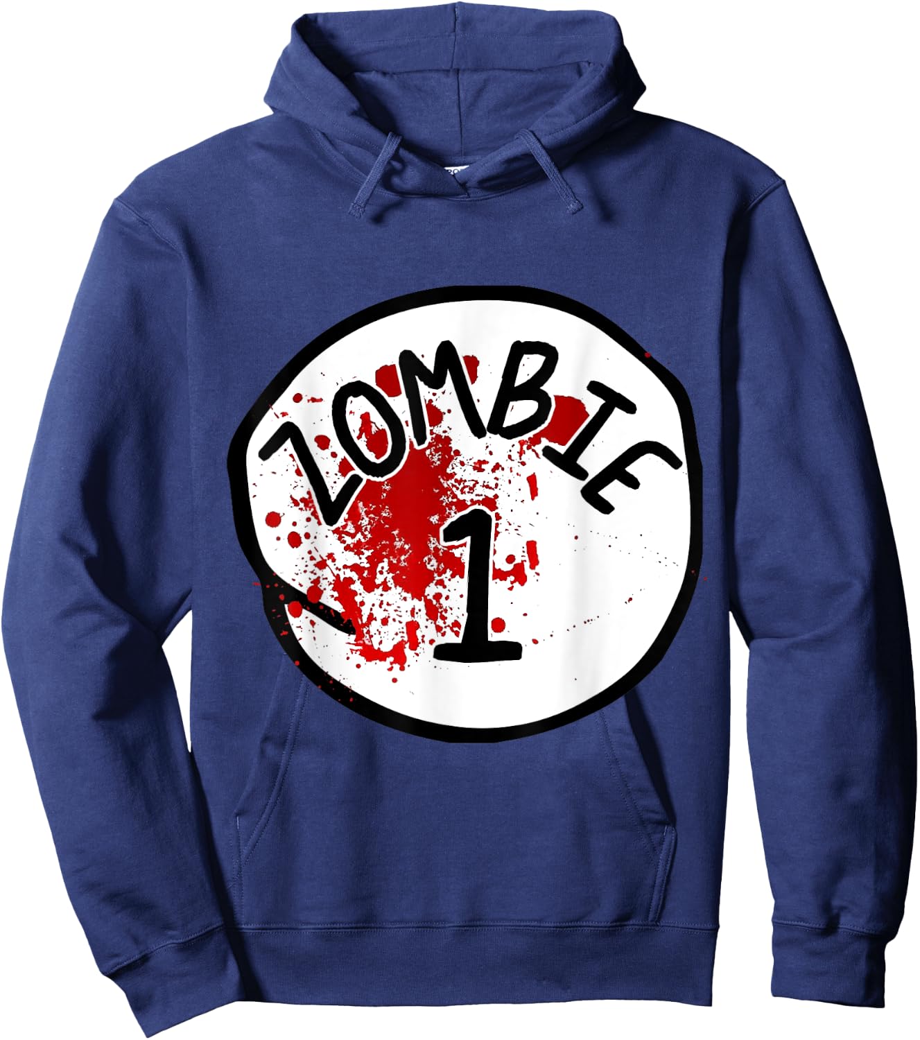 Couples Zombie 1 Halloween Costume Hoodie - Hoodie | Navy