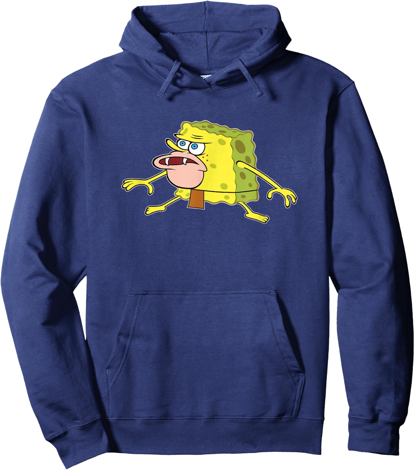 Spongebob Squarepants Caveman Meme T- Shirts Hoodie - Hoodie | Navy