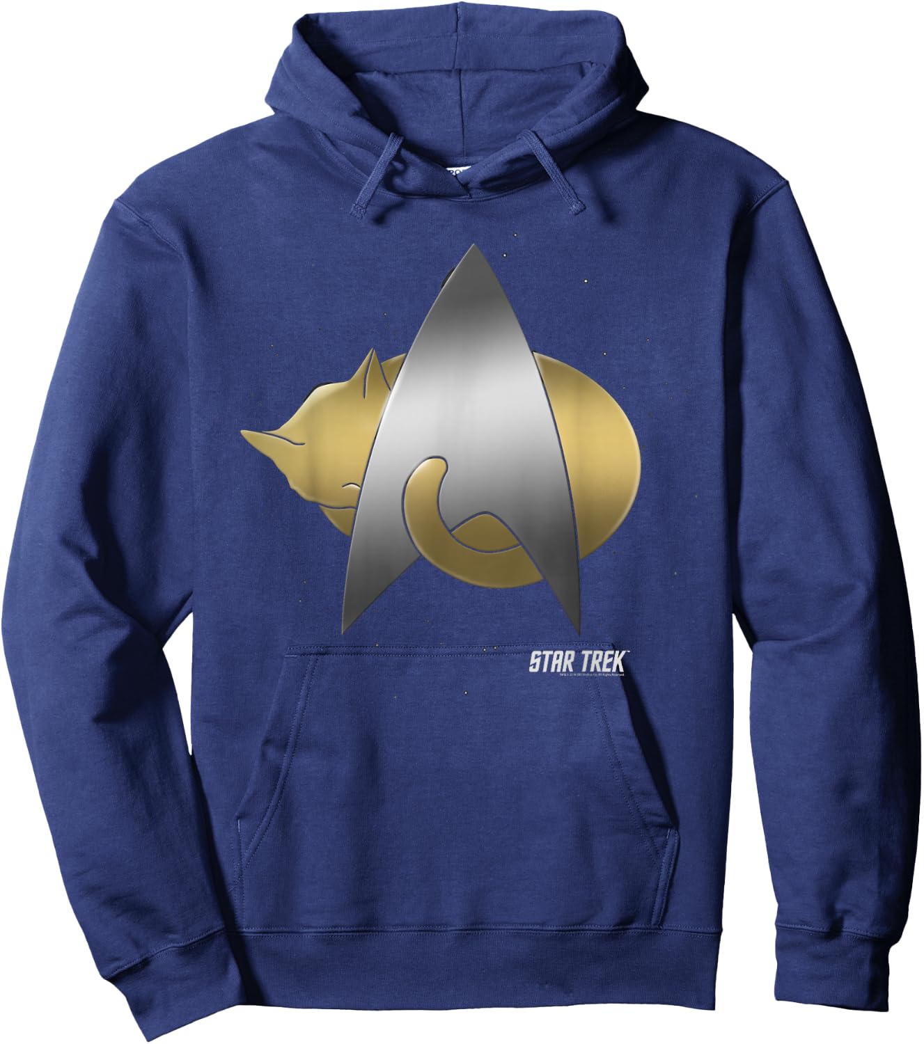 Star Trek Next Generation Kitty Cat Logo Hoodie - Hoodie | Navy