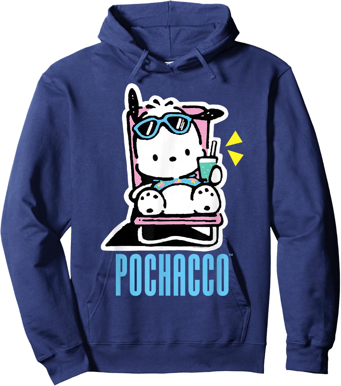 Pochacco Summer Drink Hoodie - Hoodie | Navy