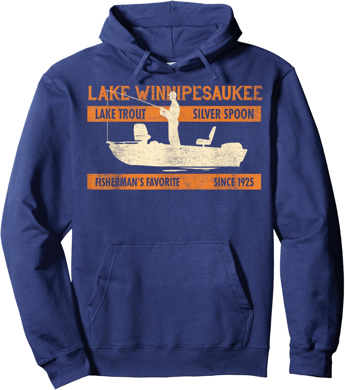 Lake Winnipesaukee New Hampshire Hoodie - Hoodie | Navy