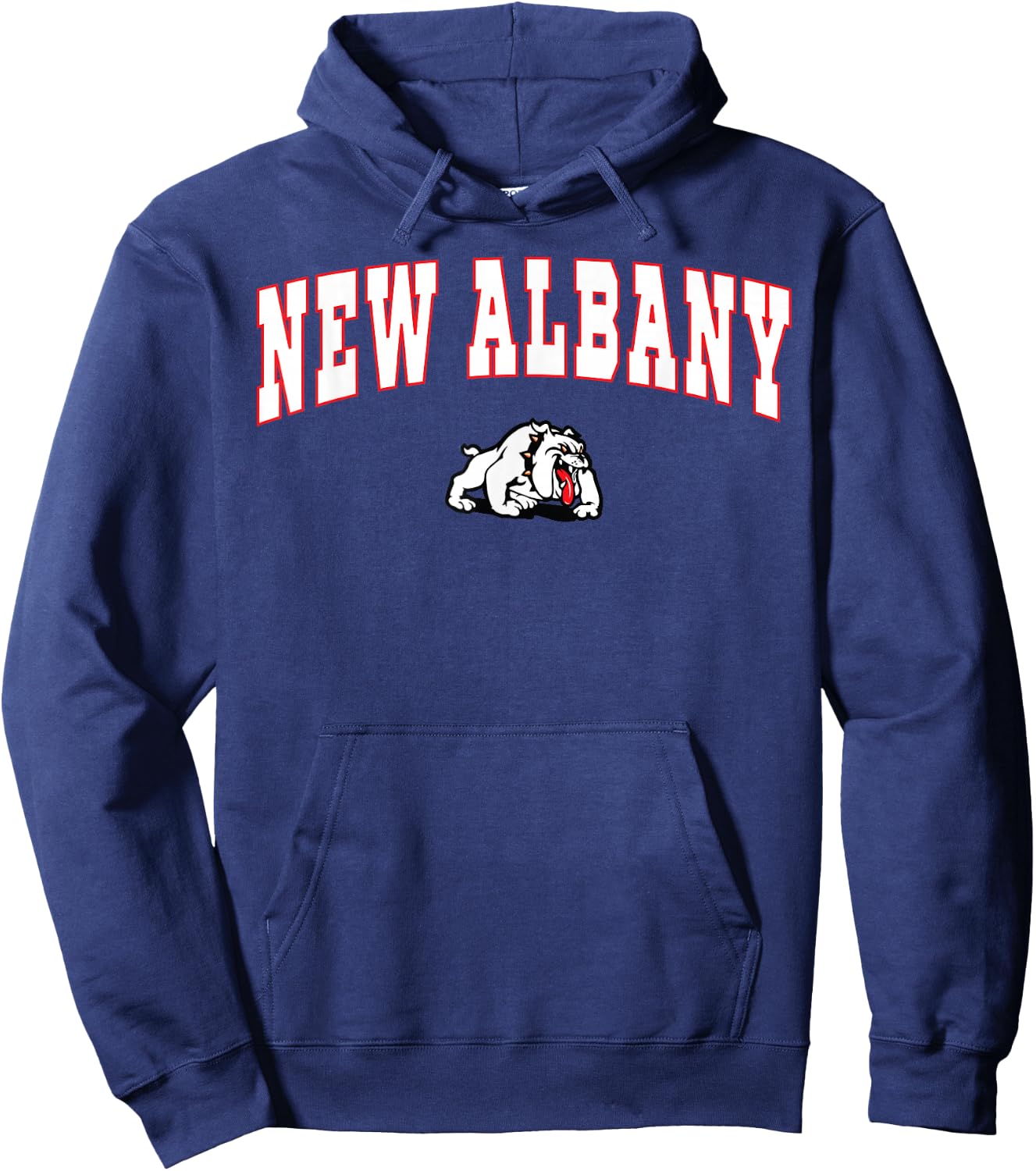 New Albany High School Bulldogs Hoodie - Hoodie | Navy