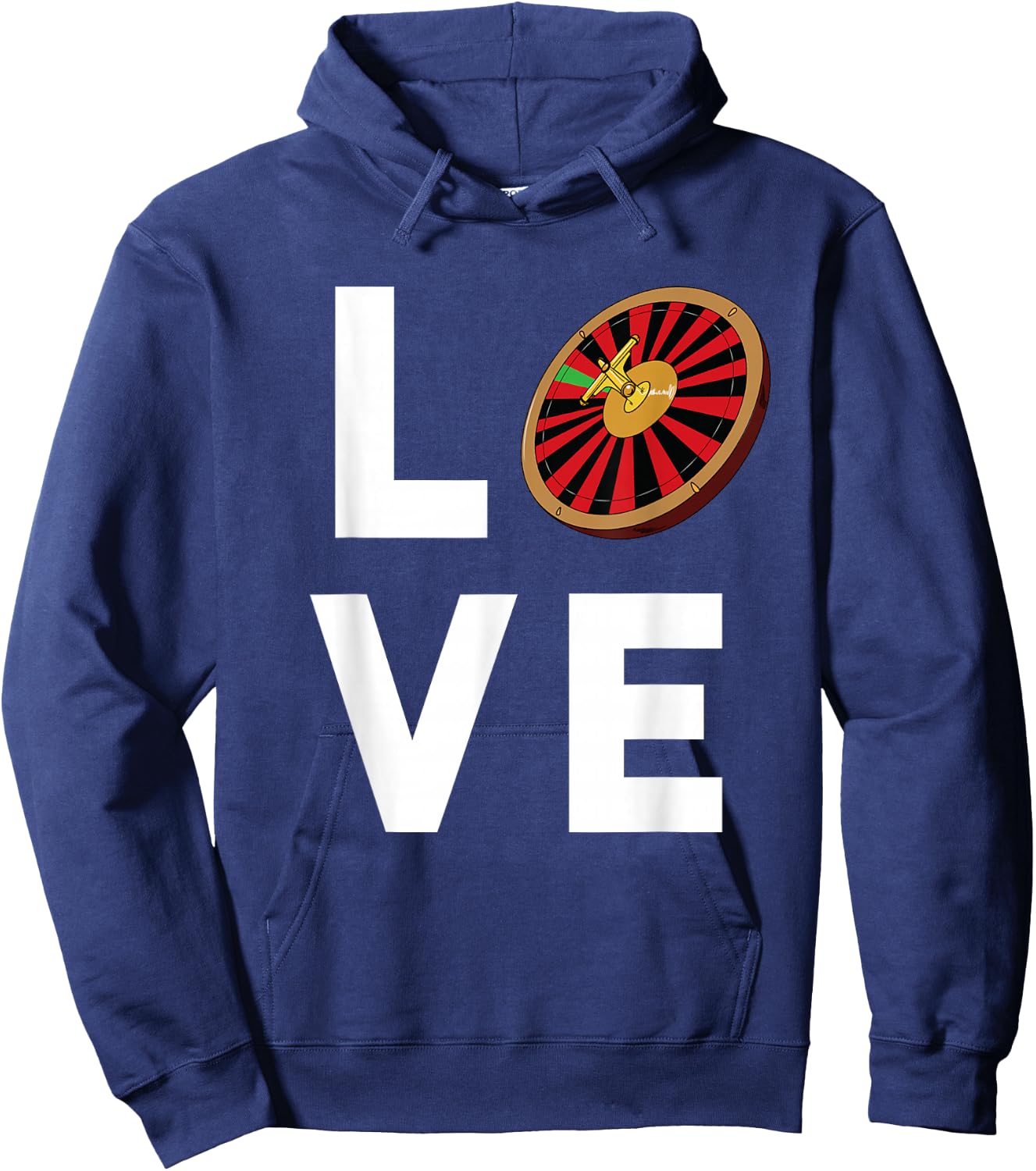 Funny Roulette Gift I Love Roulette Hoodie - Hoodie | Navy