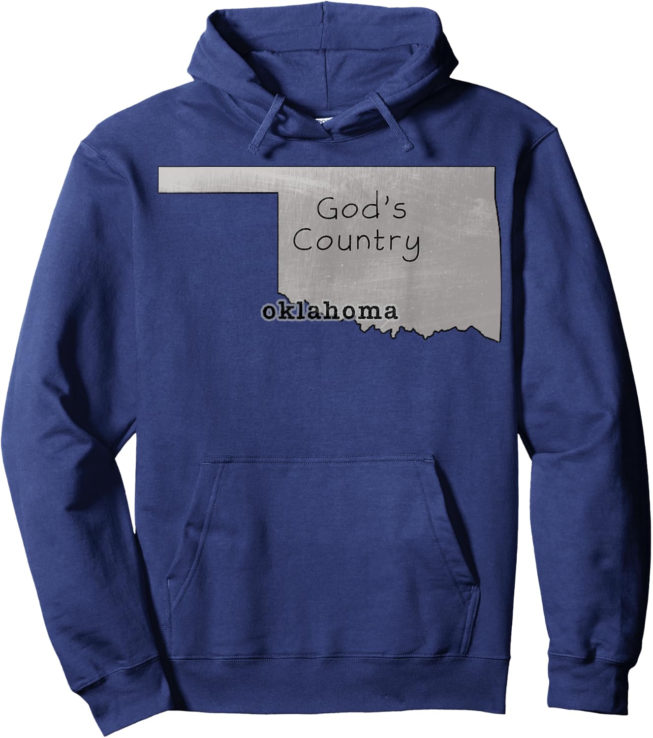 Oklahoma OK is God's Country Hoodie - Hoodie | Navy