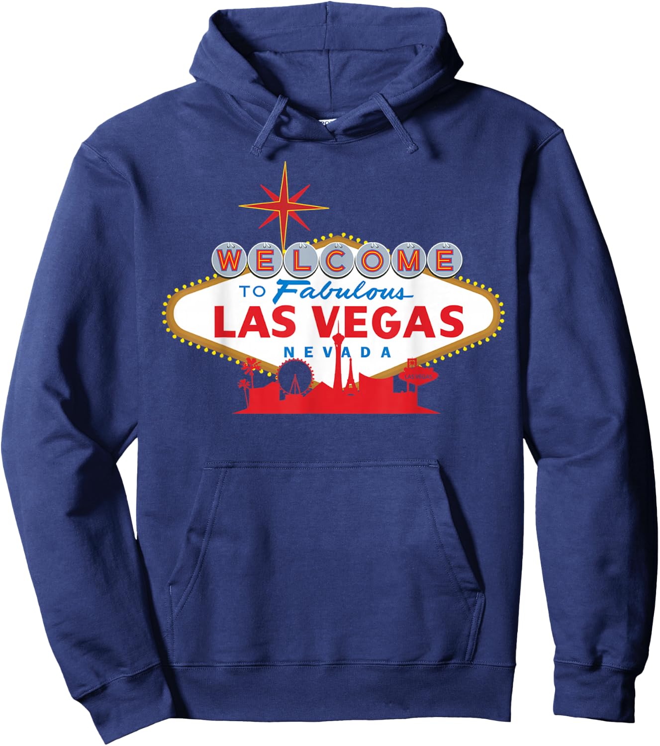 New LAS Vegas Love for Holidays in Vegas Small Hoodie - Hoodie | Navy