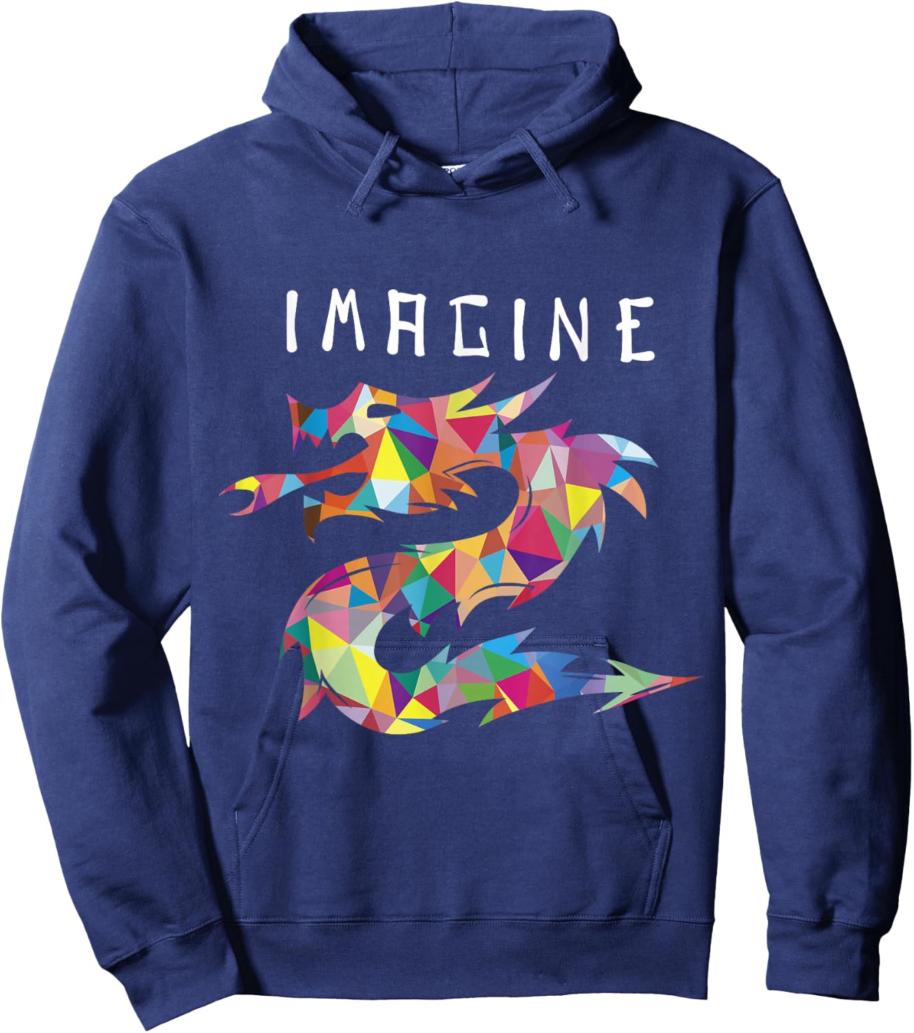 Imagine Fantasy Dragon Tattoo Style Hoodie - Hoodie | Navy