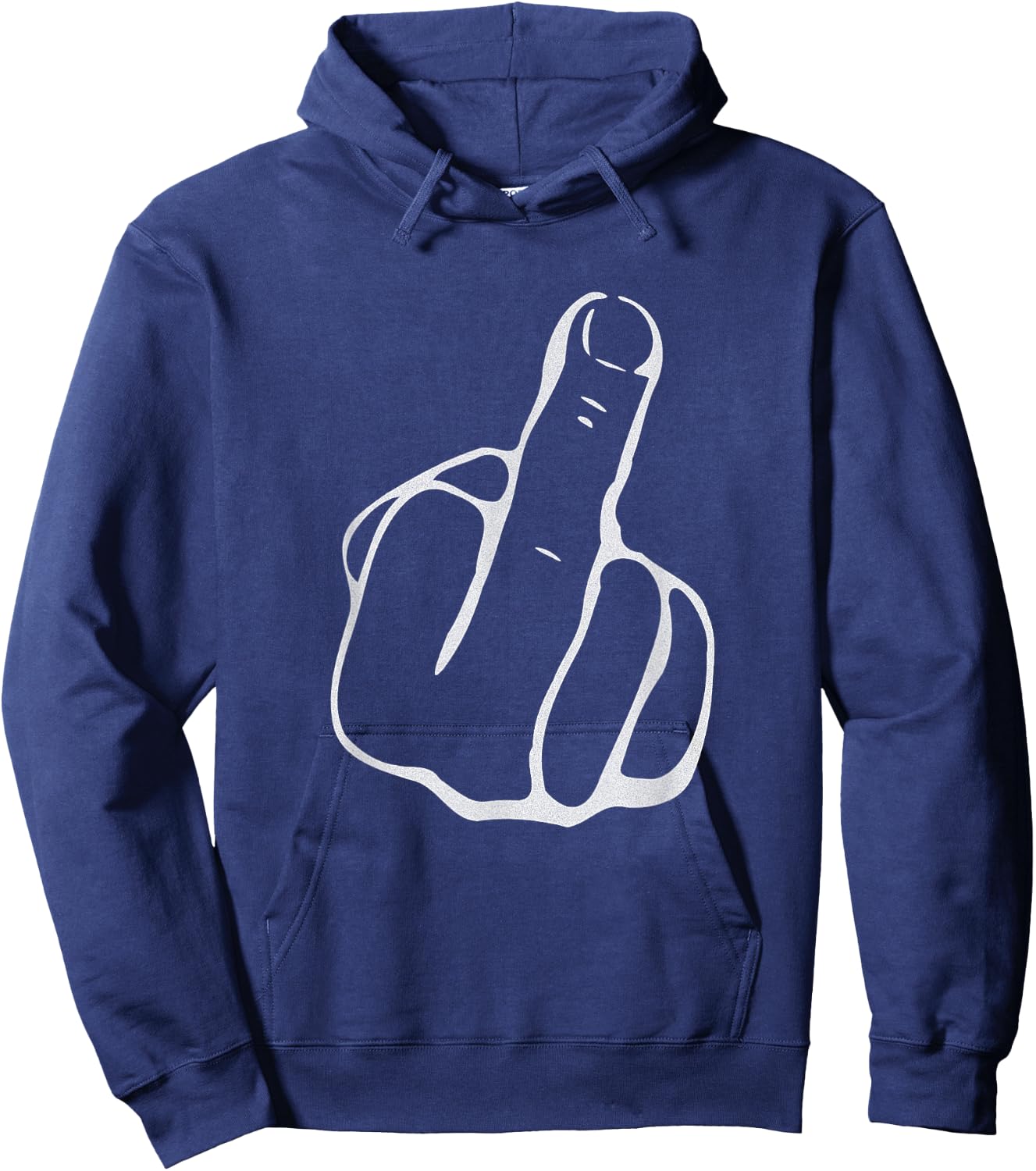 Middle Finger Flip Off Hoodie - Hoodie | Navy
