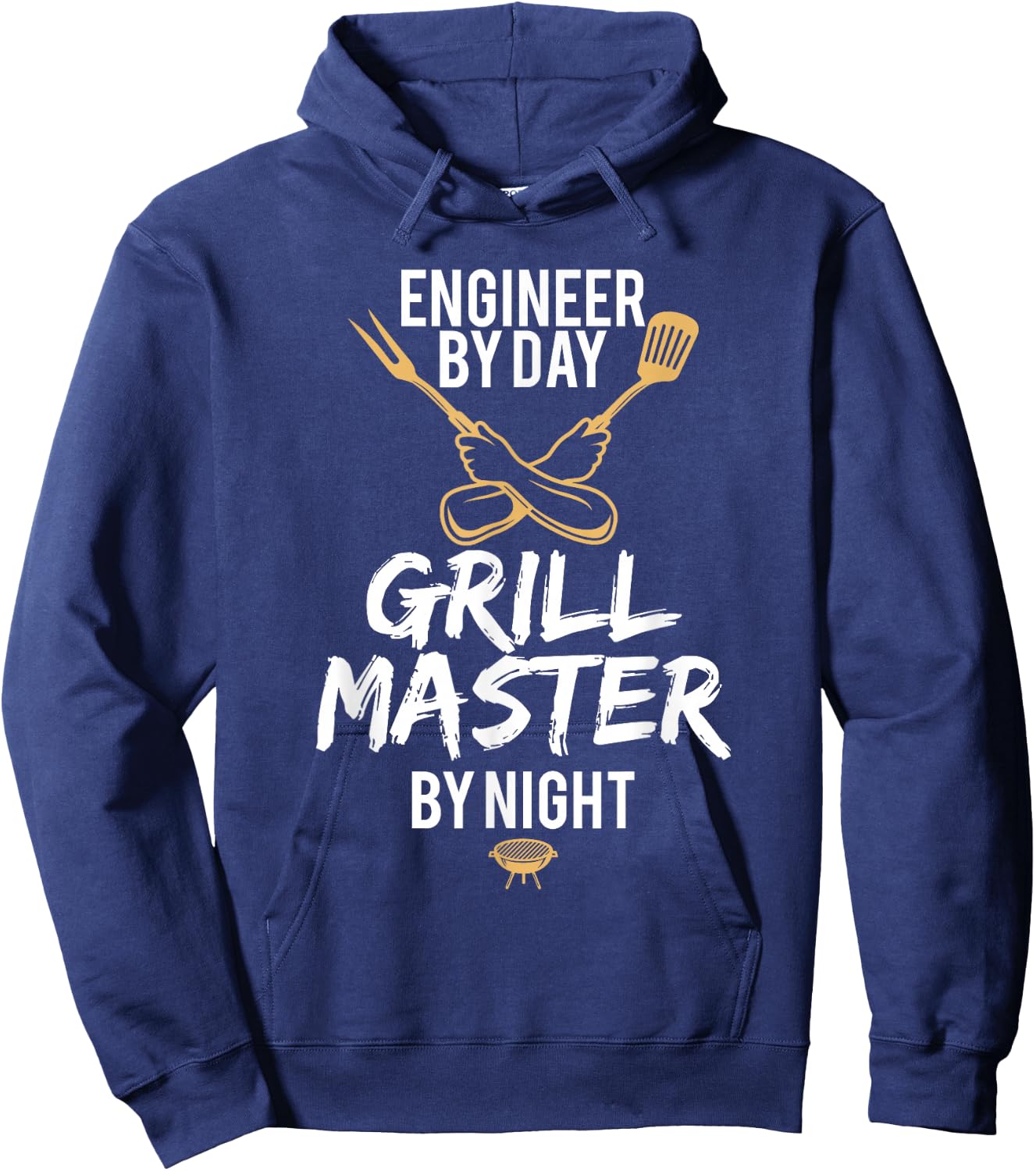 Grill BBQ Master Engineer Funny Barbecue Gift Hoodie - Hoodie | Navy