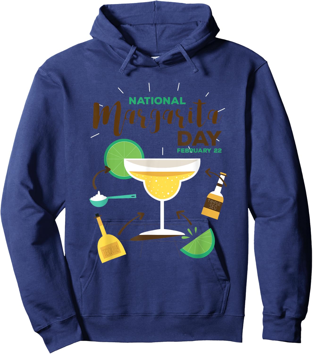 National Margarita Day Hoodie - Hoodie | Navy