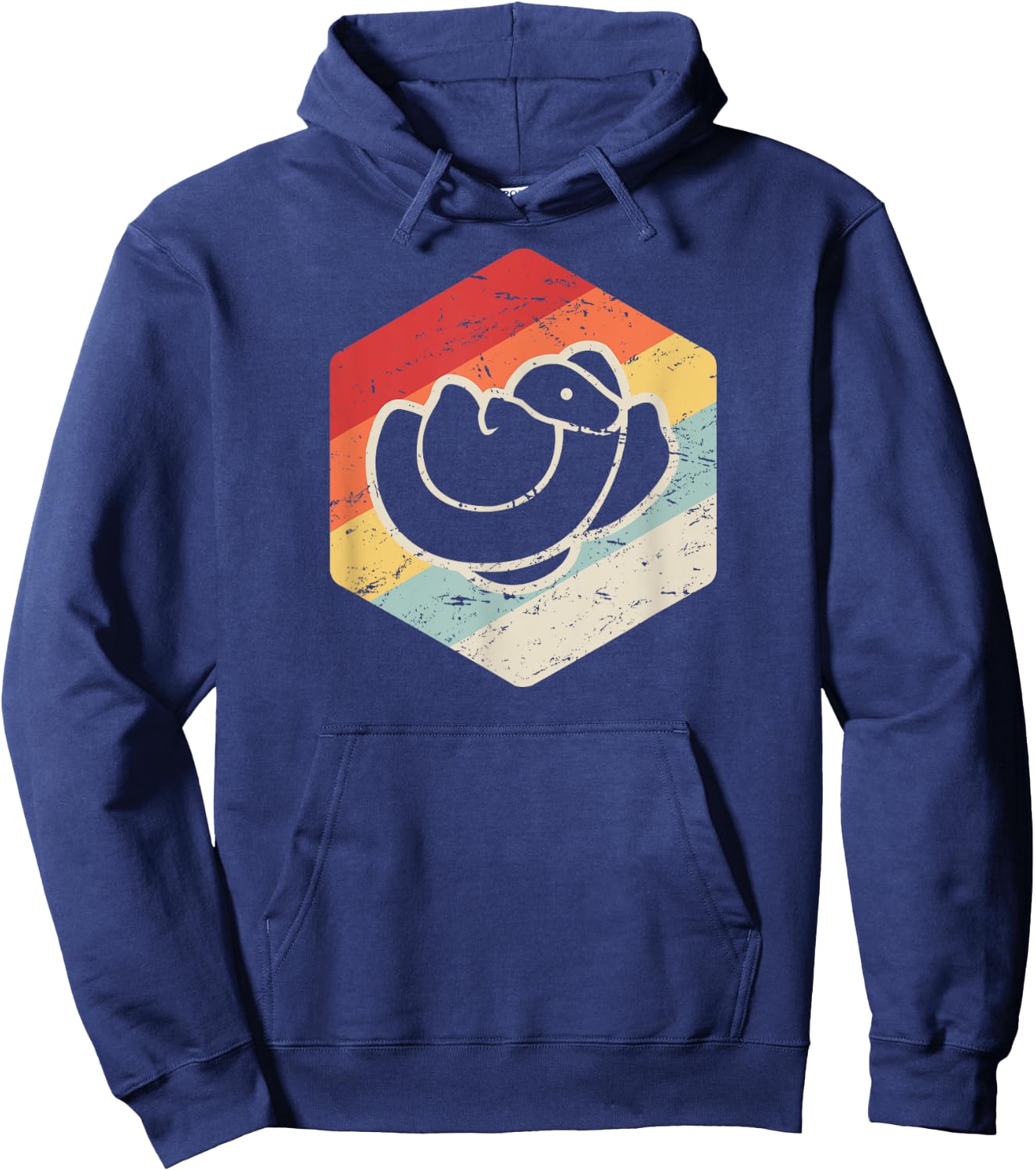 Green Tree Python / Snake & Pet Python - Retro Hoodie - Hoodie | Navy