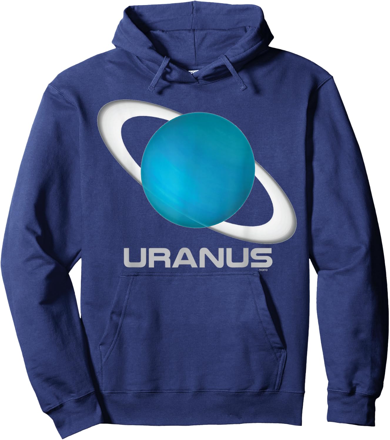 Uranus Shirt, Solar System Planet Hoodie - Hoodie | Navy