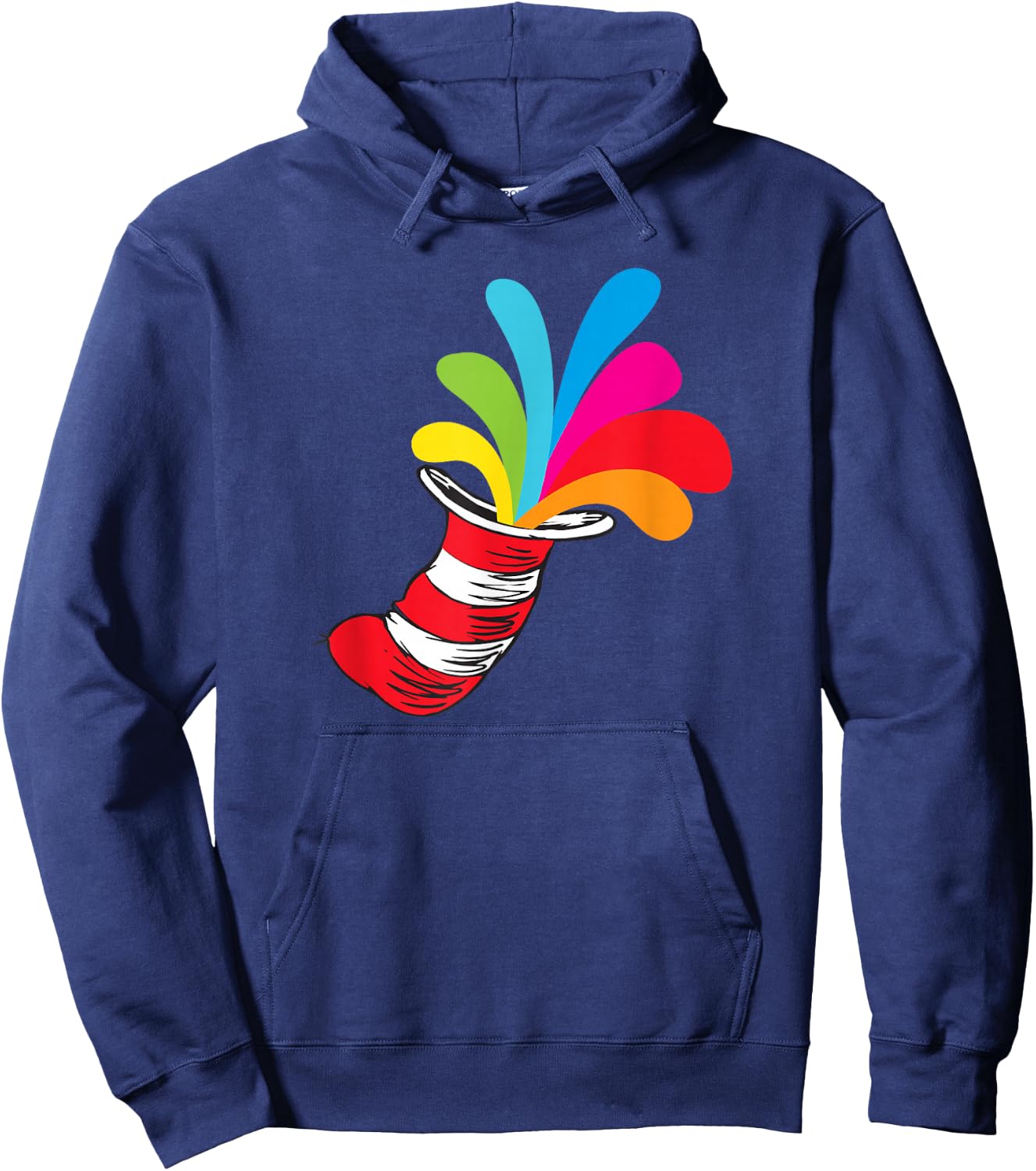Dr. Seuss Hat Color Explosion Hoodie - Hoodie | Navy