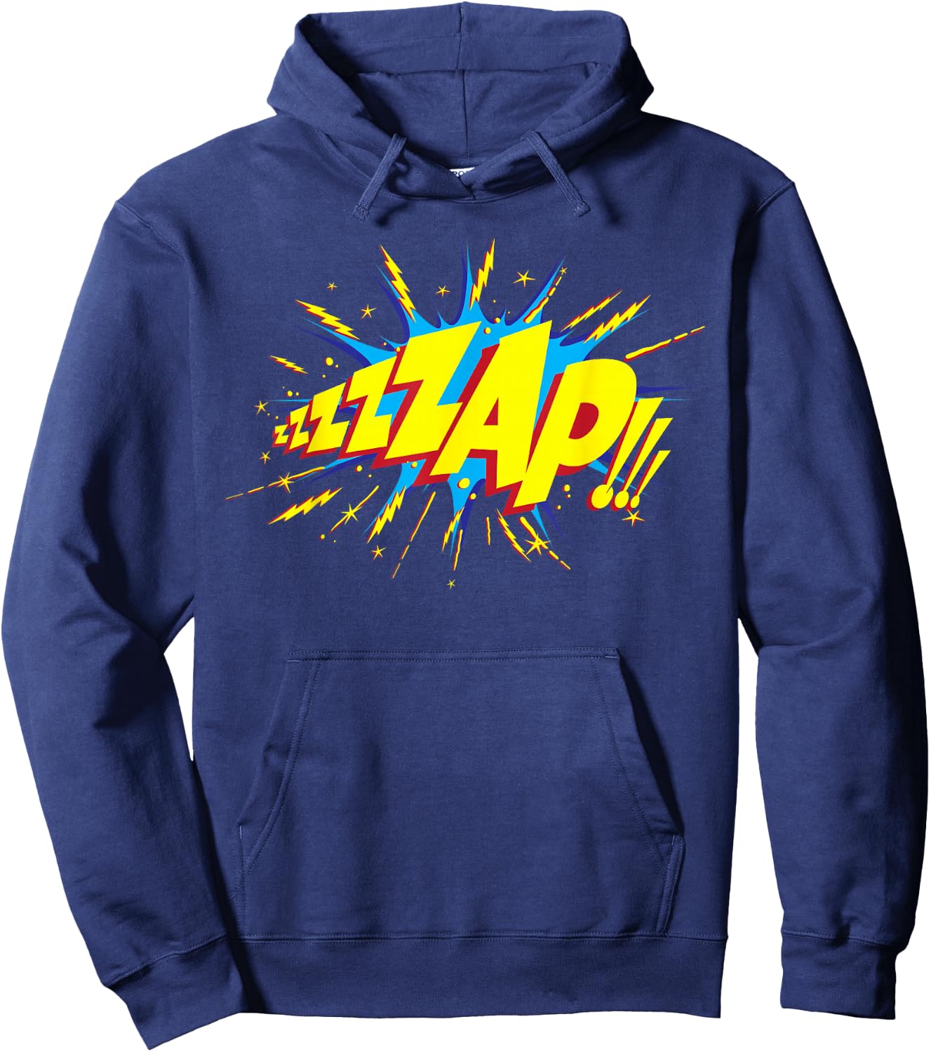 ZAP! Comic Sound Effect Hoodie - Hoodie | Navy