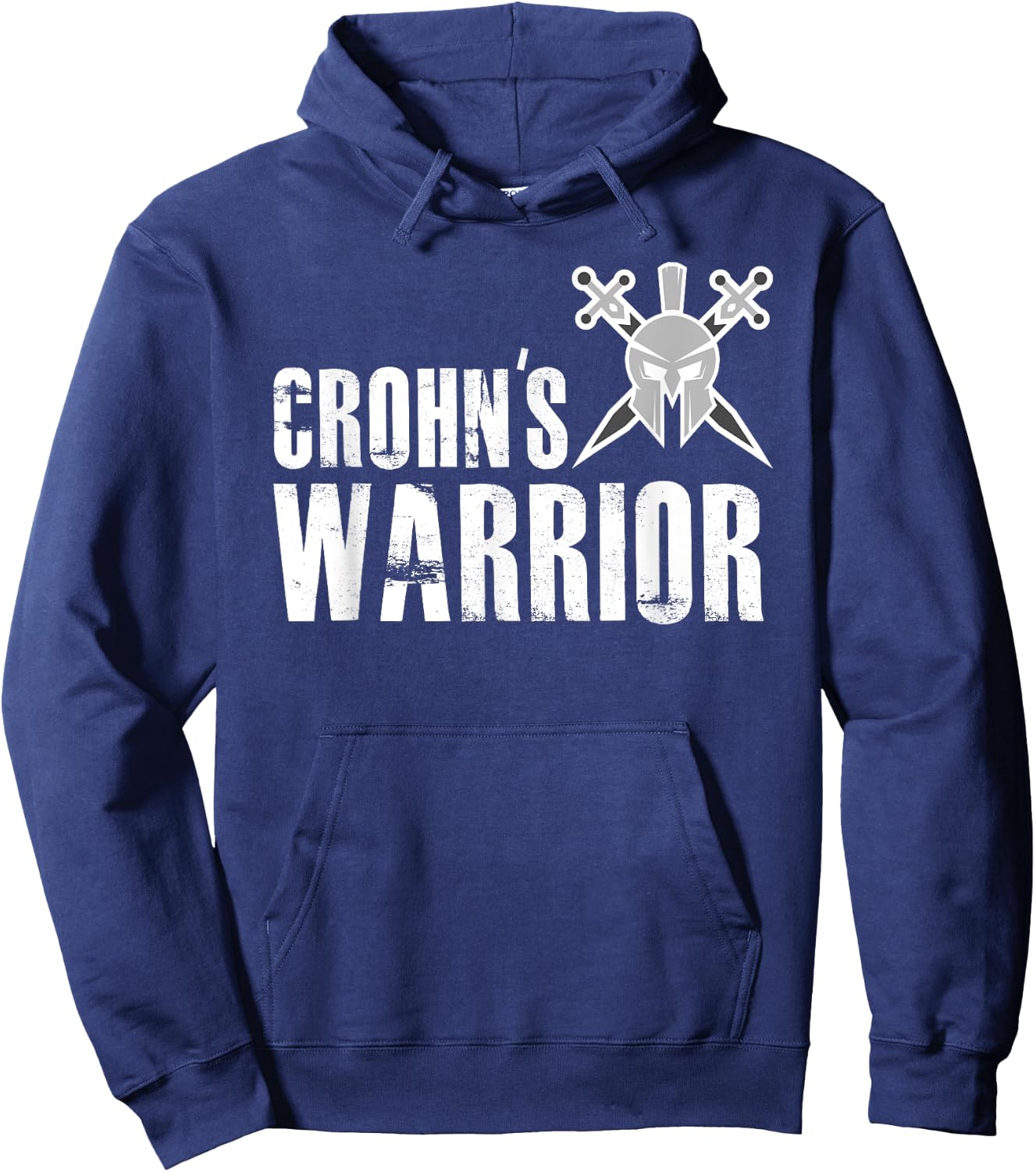 Crohn's Warrior - Support Awareness Fighter Hoodie - Hoodie | Navy